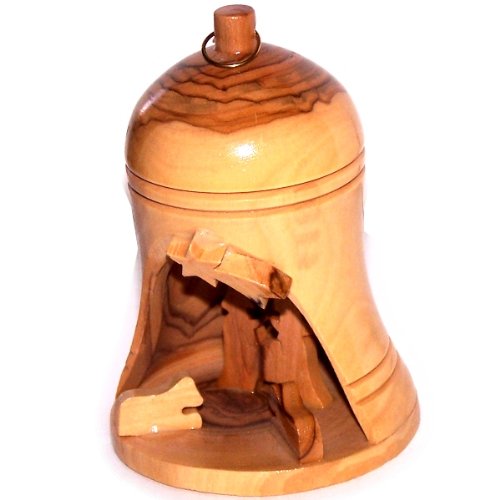  Holy Land Market Olive wood Christmas Ornament - Grade A (9x5.3 cm or 3.5x2.1)、mySite、elrpsem3k