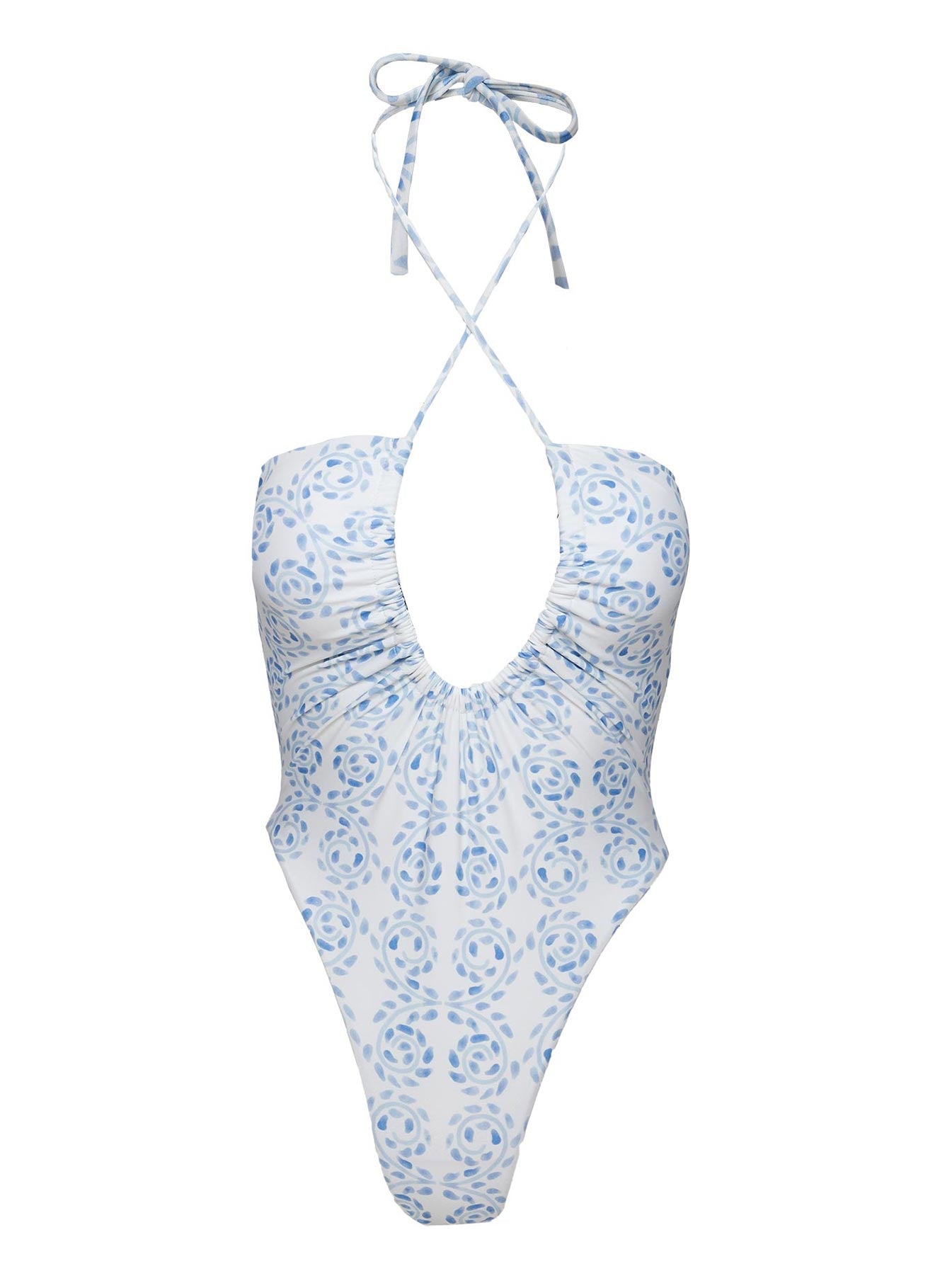 Fern One Piece Blue / White Swirl、mySite、solidvoid