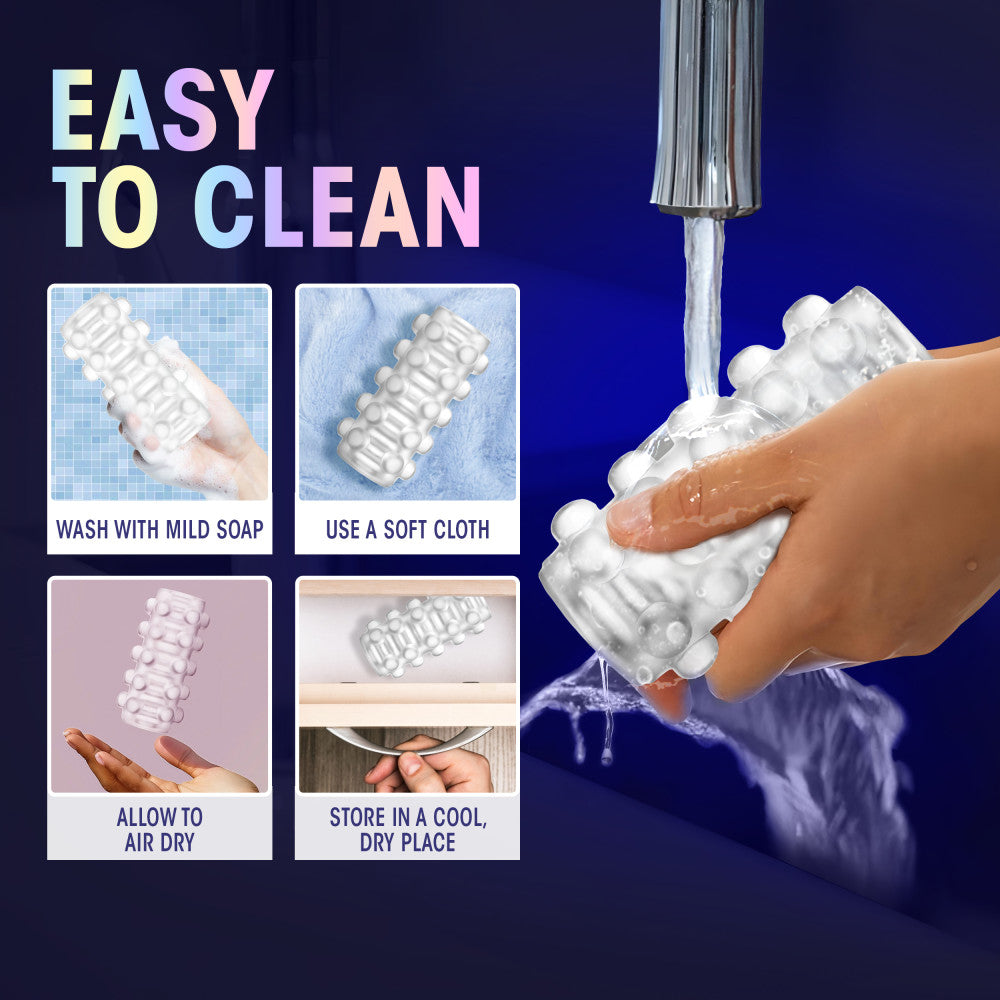 M For Men By Blush® | Soft & Wet Reversible Orb Frosted Masturbator / Stroker、mySite、bottomscart