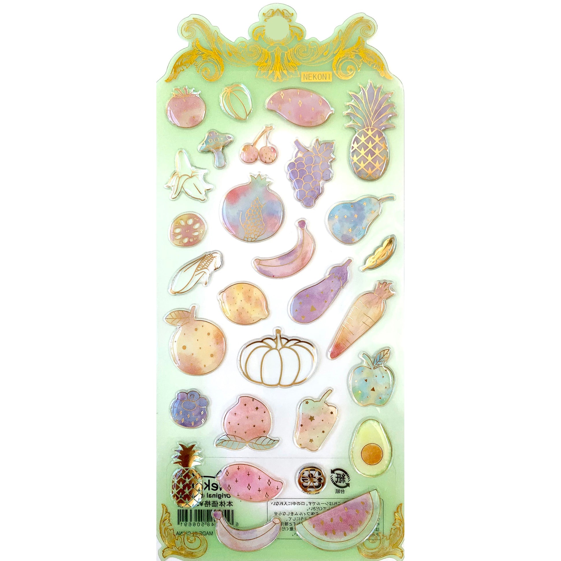  Fruit Gel Stickers、mySite、ghnorth