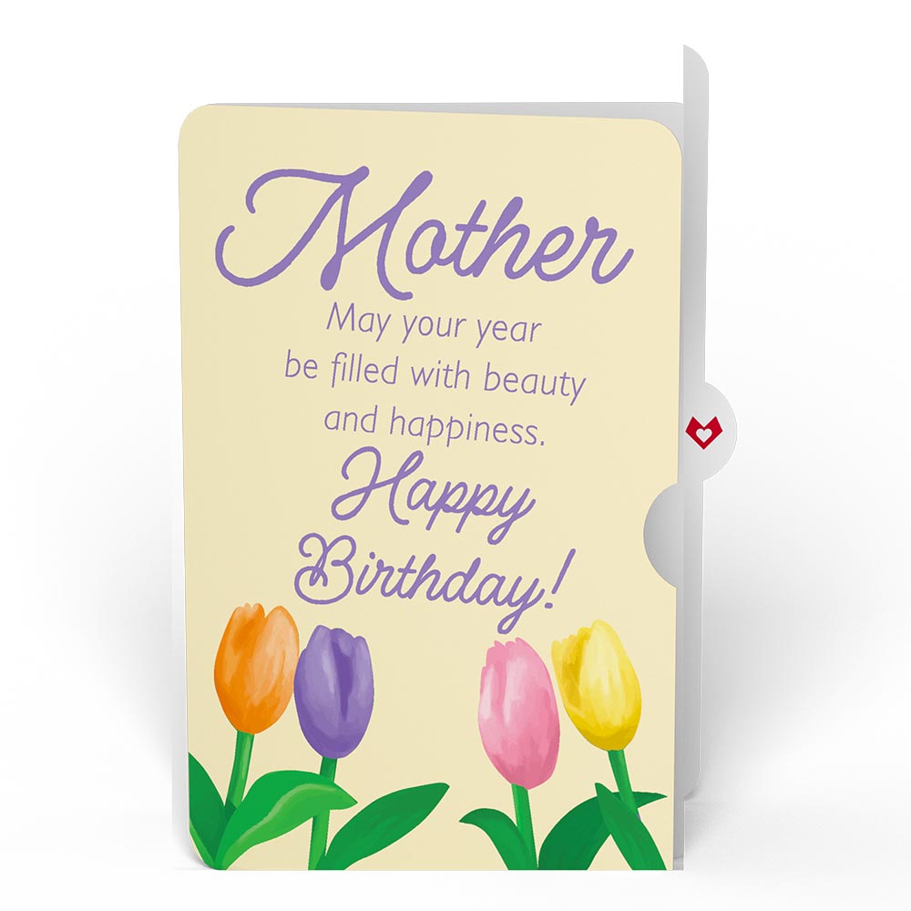 Tulips Birthday Pop-Up Card and Sentiment Set for Mother、mySite、solidvoid