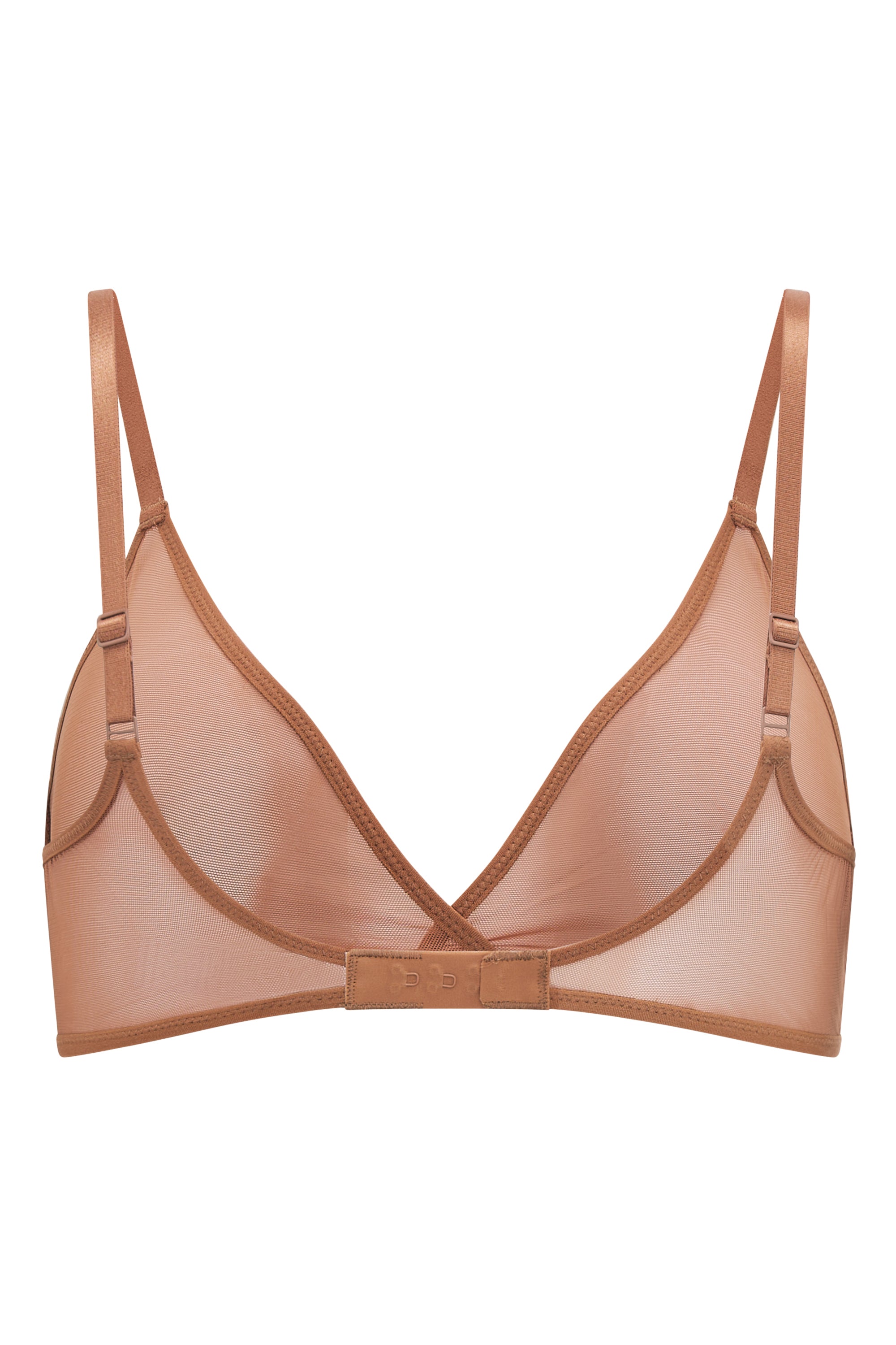Soft Mesh Single Layer Triangle Bra in Honey、mySite、solidvoid