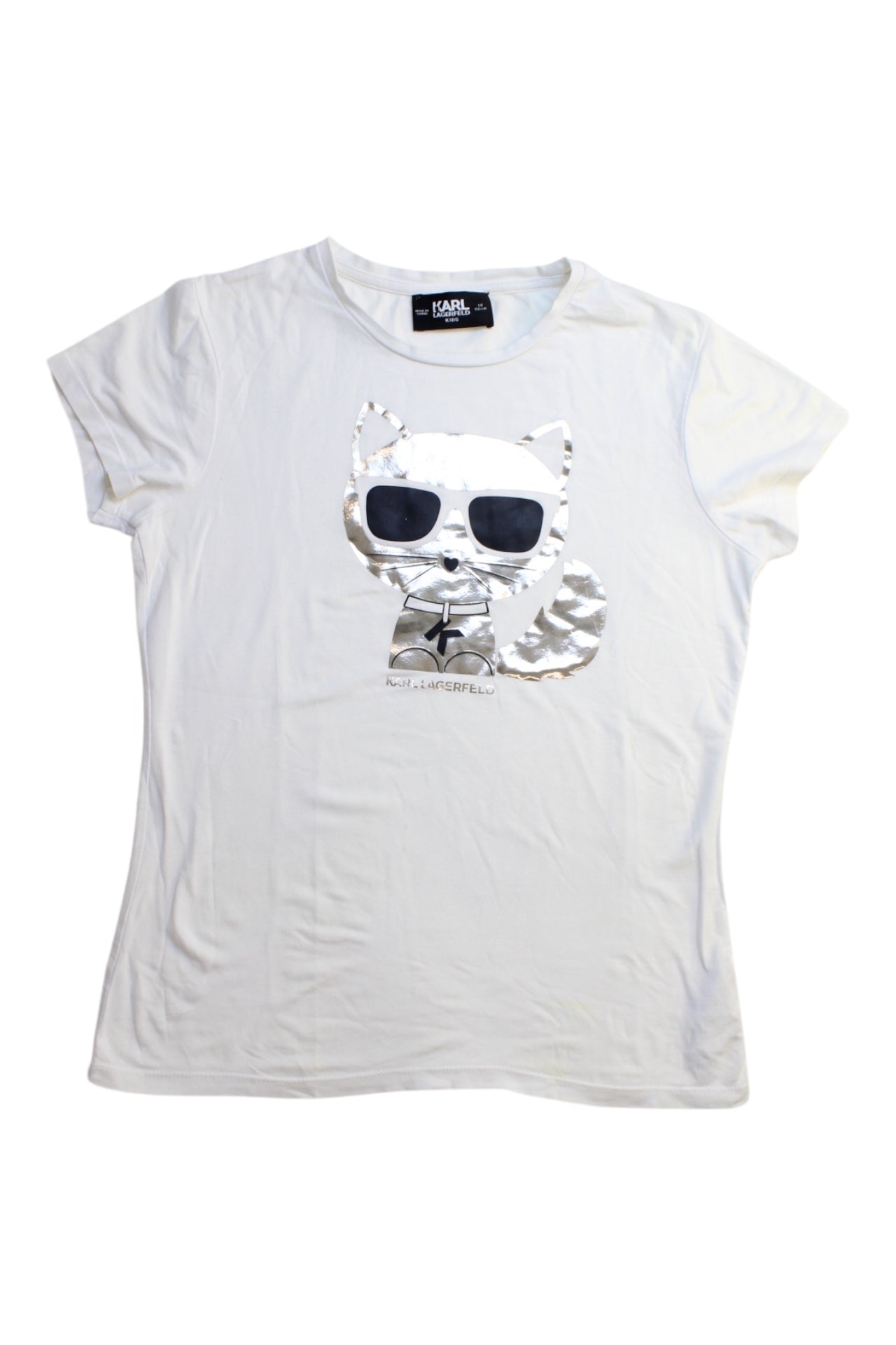Karl Lagerfeld Cat Graphic T-Shirt 14Y、mySite、g9winljtr