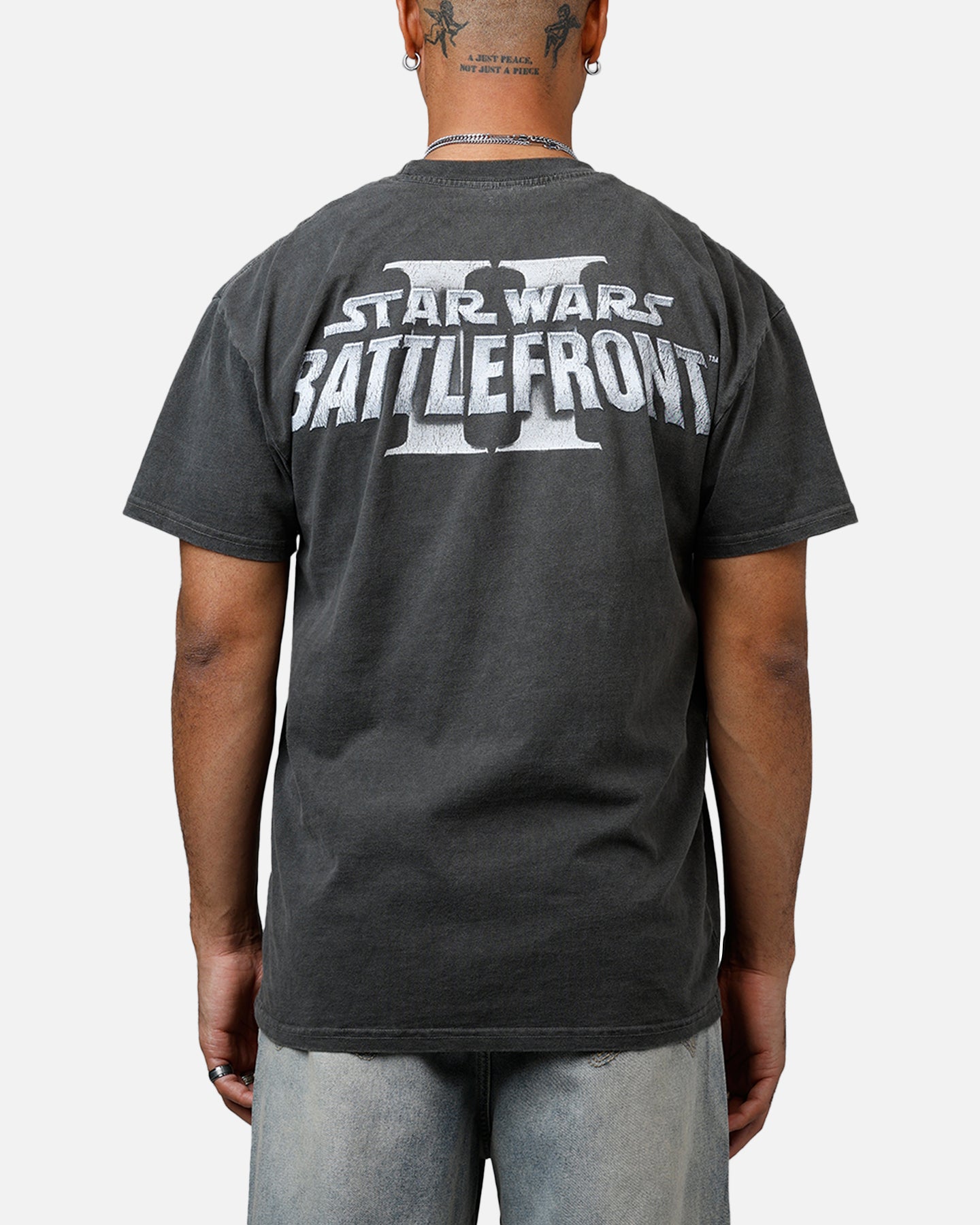 American Thrift Star Wars Battlefront 2 Heavyweight T-Shirt Black Wash、mySite、zt4zffjzw