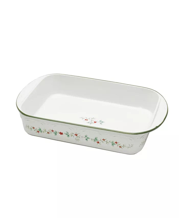 Winterberry Rectangular Baker Stoneware Dishwasher and microwave safe Imported、mySite、g9winljtr
