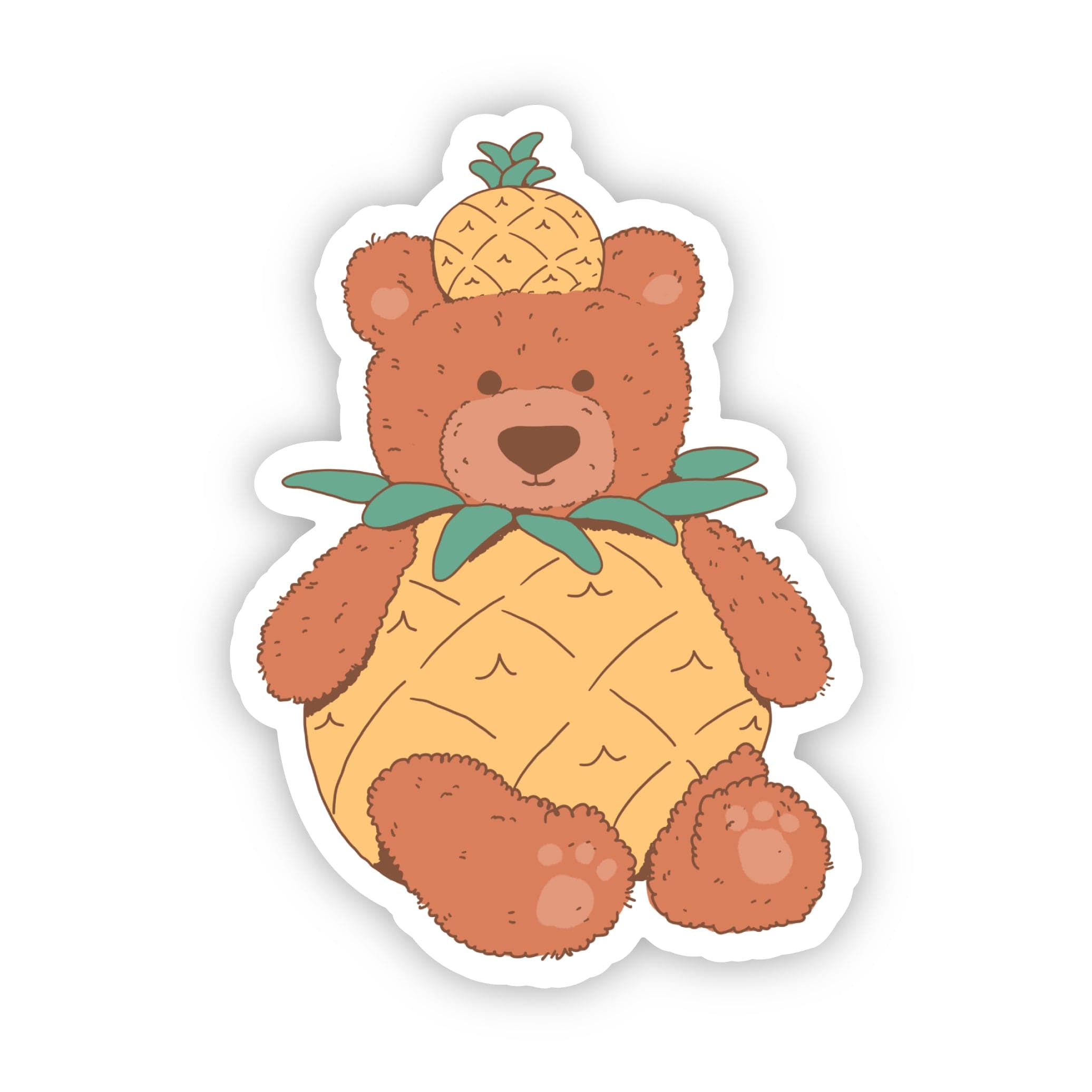  Bear In Pineapple Costume Sticker、mySite、elrpsem3k