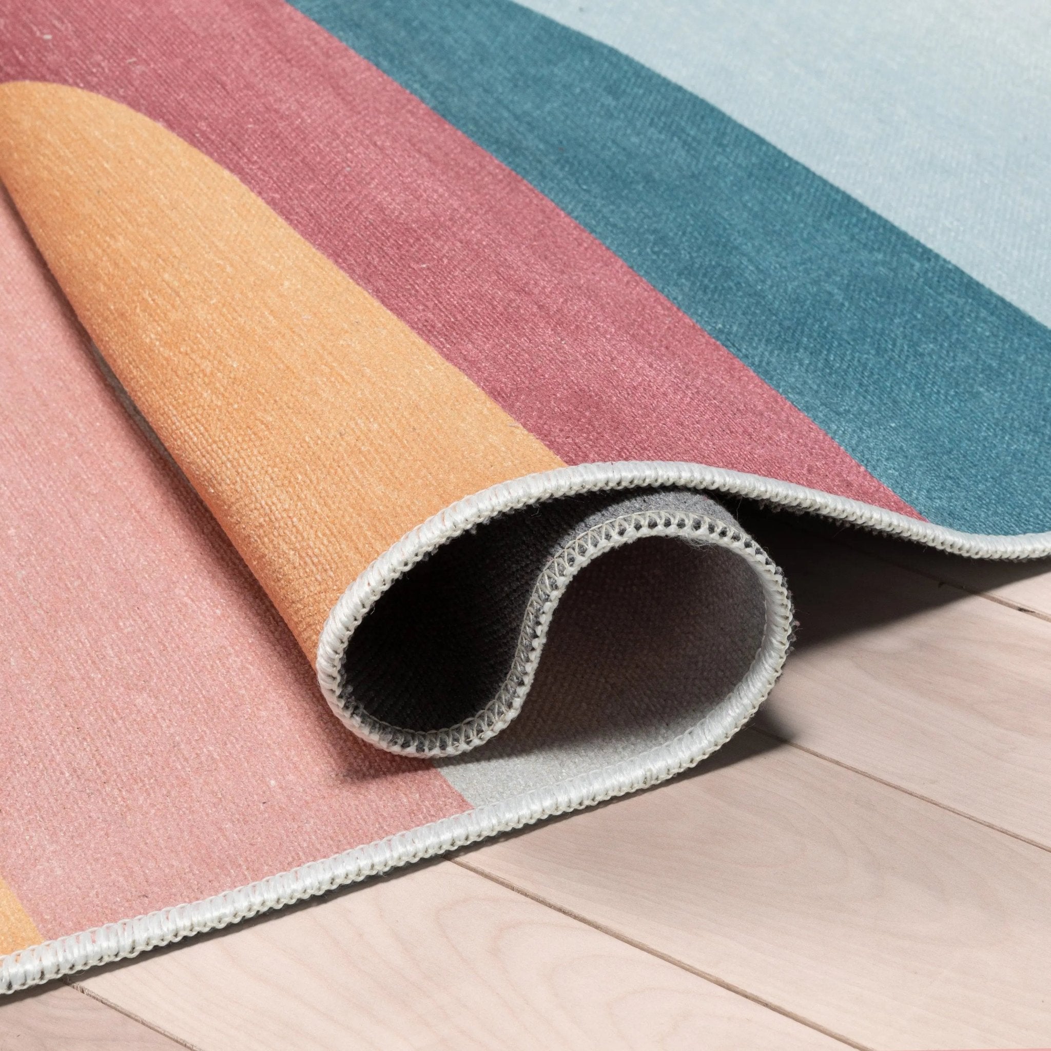 Kaleidoscope Rainbow Modern Multi Color Area Flat-Weave Rug、mySite、gigharbornorthrealestate