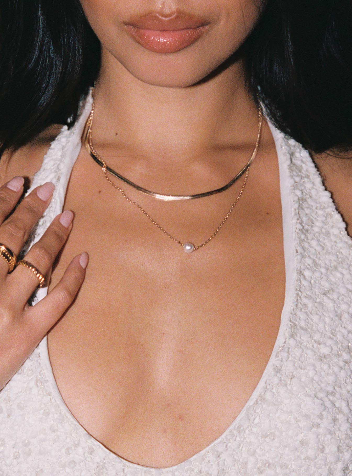 Capriana Necklace Gold、mySite、solidvoid