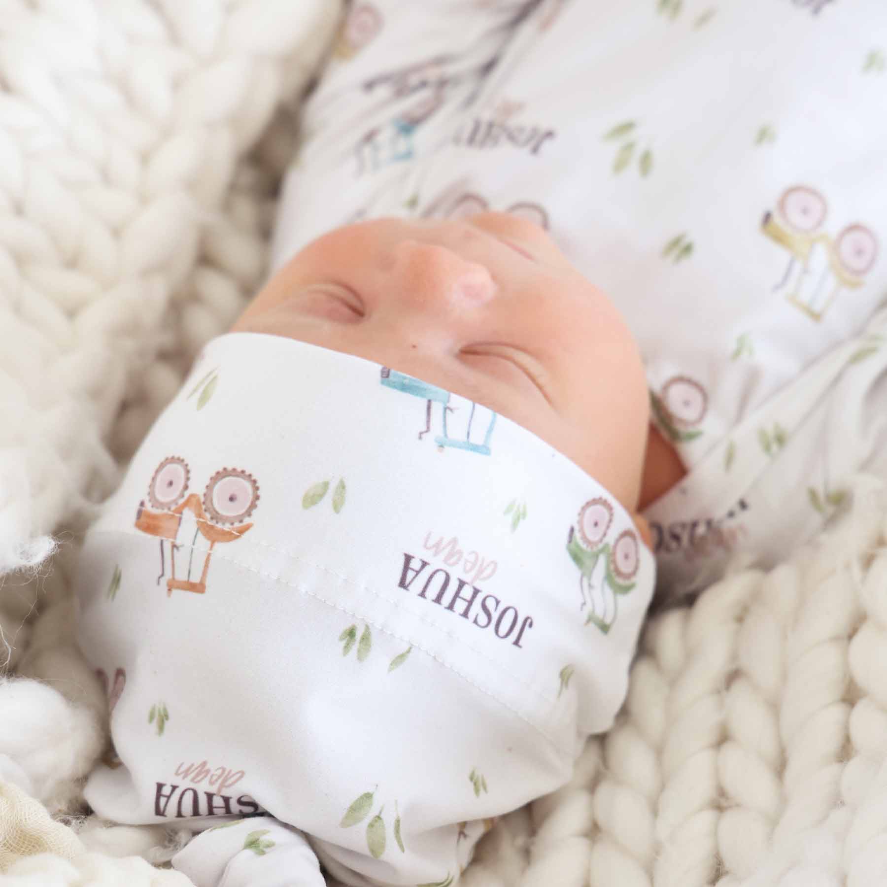  Little Farmer Personalized Newborn Baby Knot Gown、mySite、layawaytickets