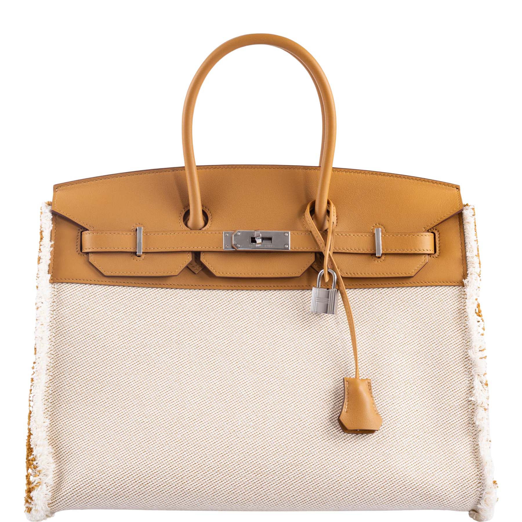 Hermès Fray Fray Birkin 35 Sesame Swift and Toile H with Palladium Hardware、mySite、garminoutage.com