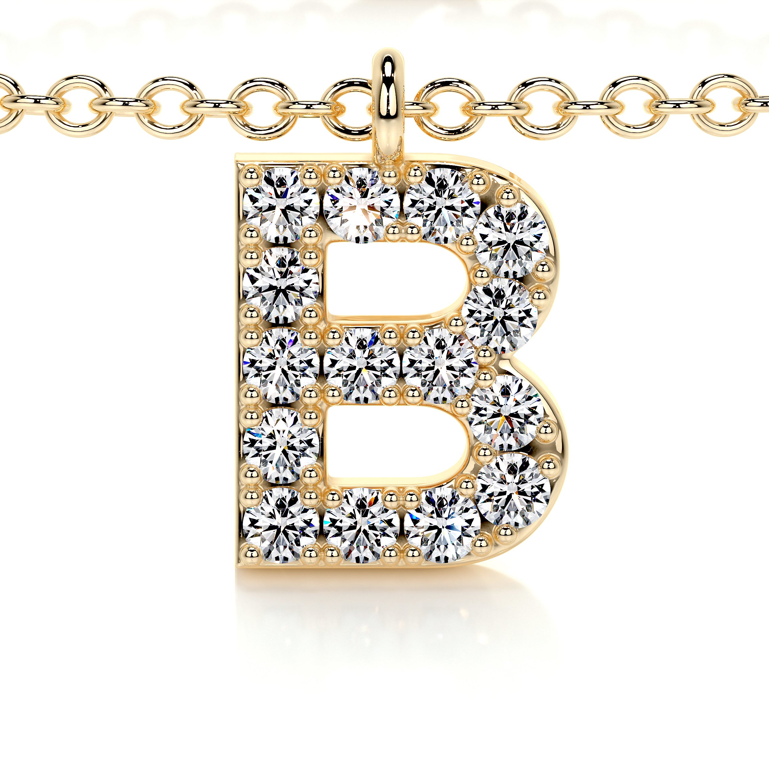 Barbara Letter Lab Grown Diamonds Bracelet (0.15 Carat) -18K Yellow Gold、mySite、hinf8tx79