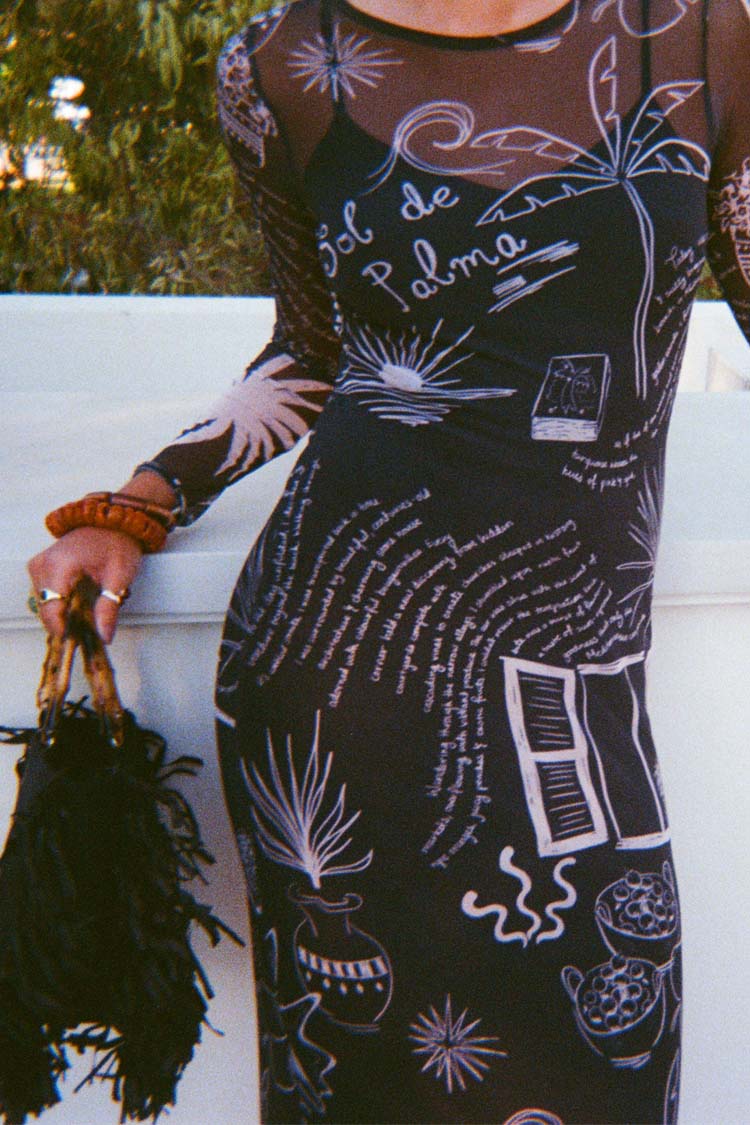 Mono Palma Mesh Dress、mySite、solidvoid