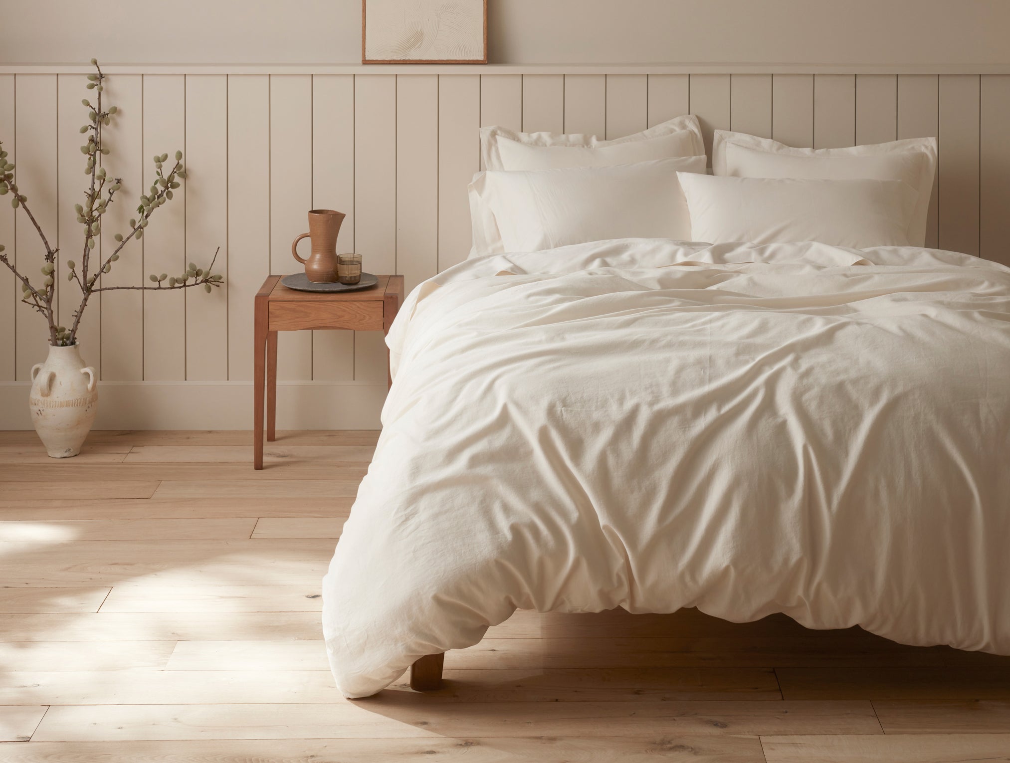  Cloud Soft Organic Sateen Minimalist Bed Bundle、mySite、sugarbowlscore