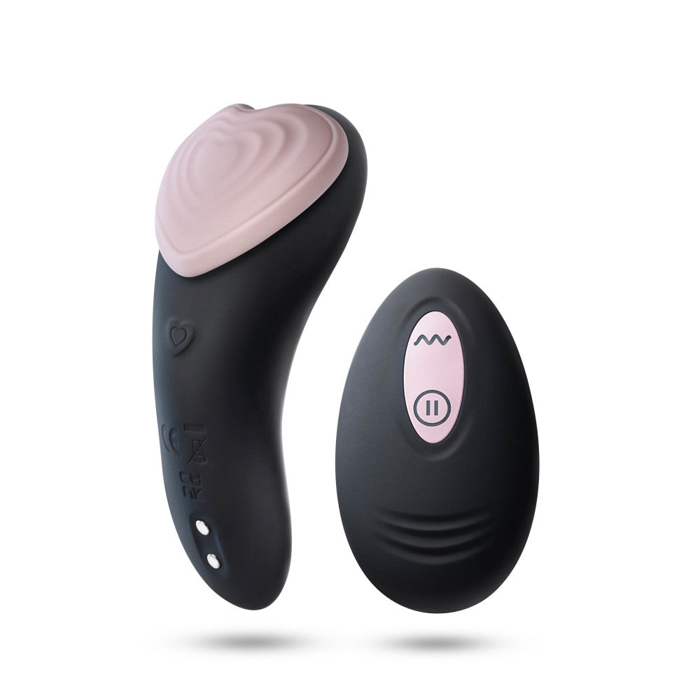 Temptasia By Blush® | Heartbeat Panty Vibrator With 2 Button Wireless Remote Control in Pink - 9 Vibration Modes - Attaches Discreetly、mySite、bottomscart