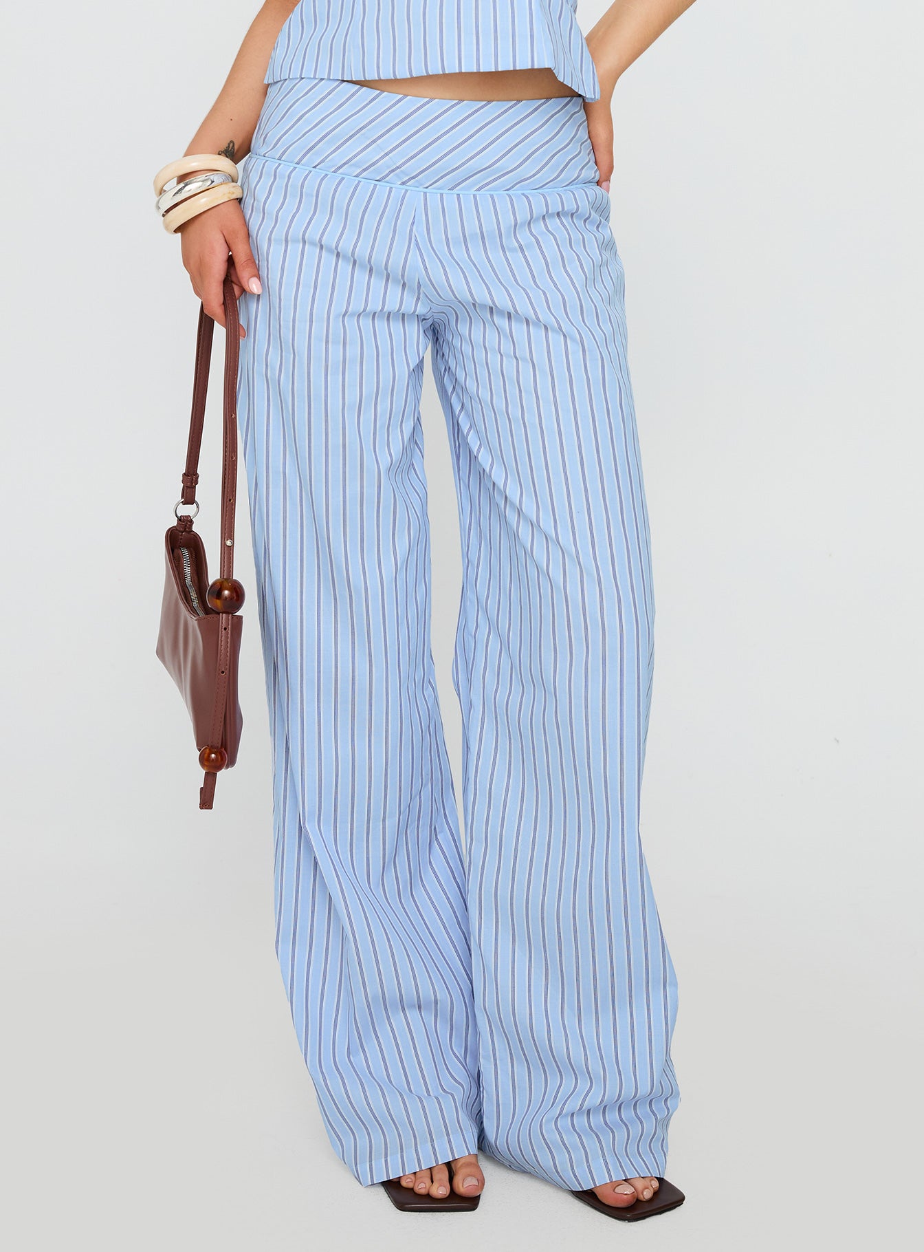 Sofea Mid Rise Pant Blue Stripe、mySite、solidvoid