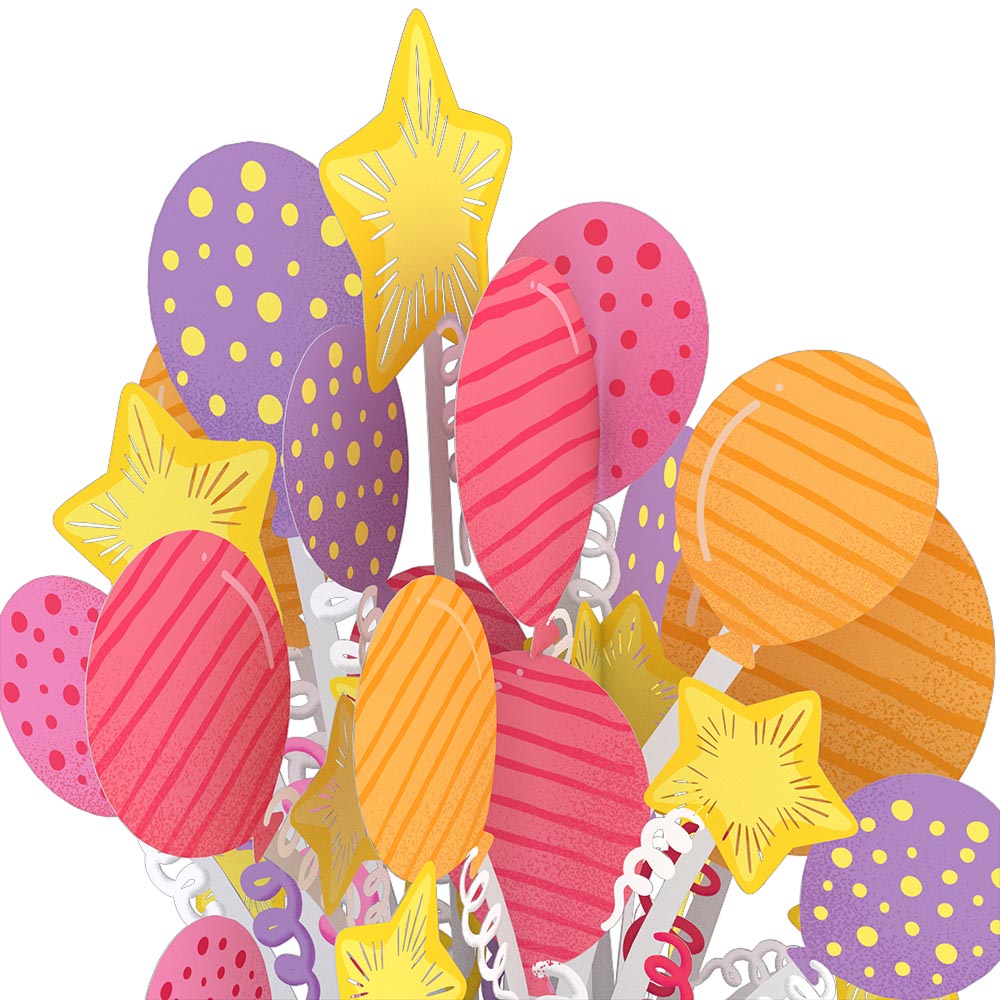 Birthday Balloons Giant Pop-Up Gift、mySite、solidvoid