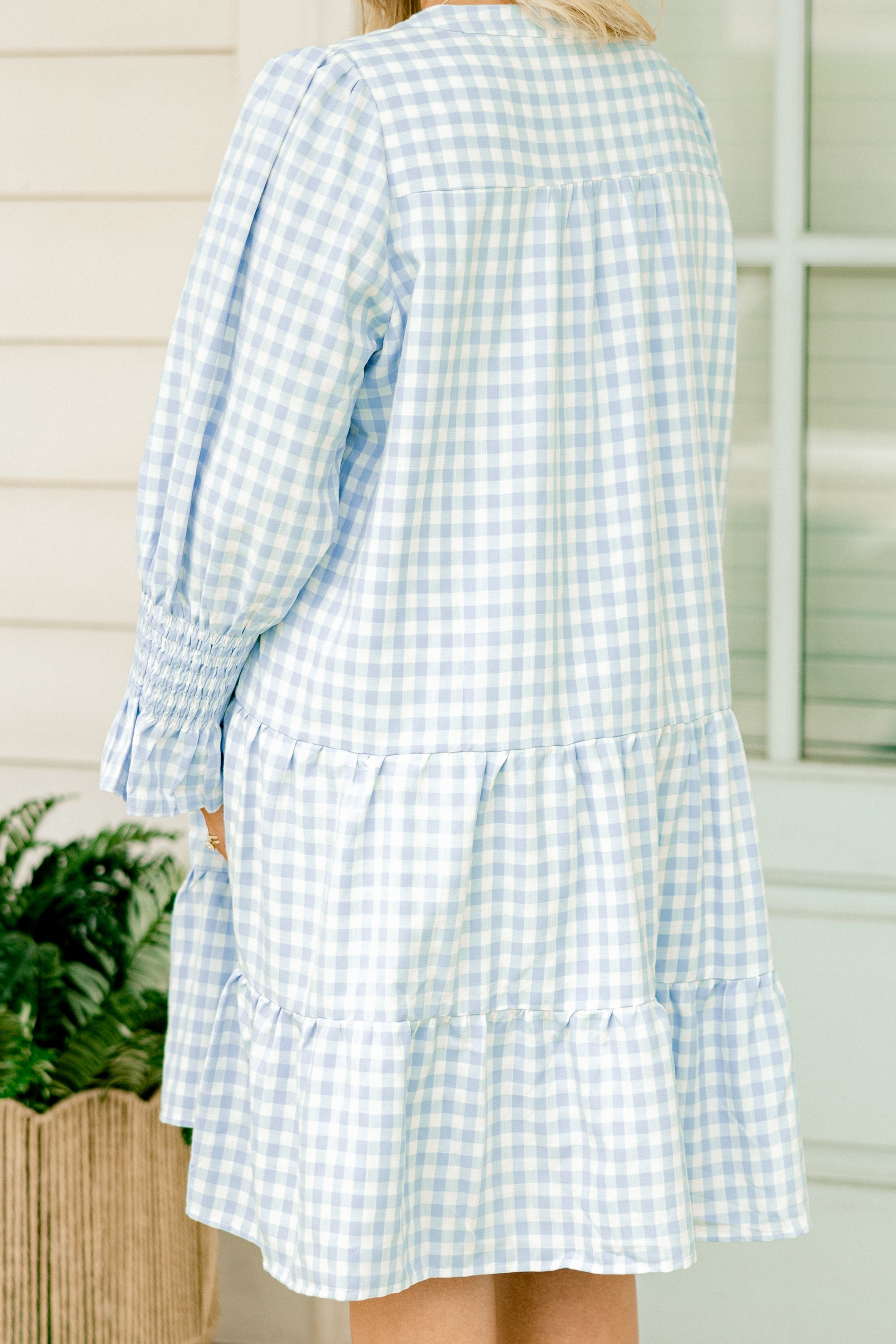  What You Know Dress, Blue Gingham、mySite、justintrudeaud