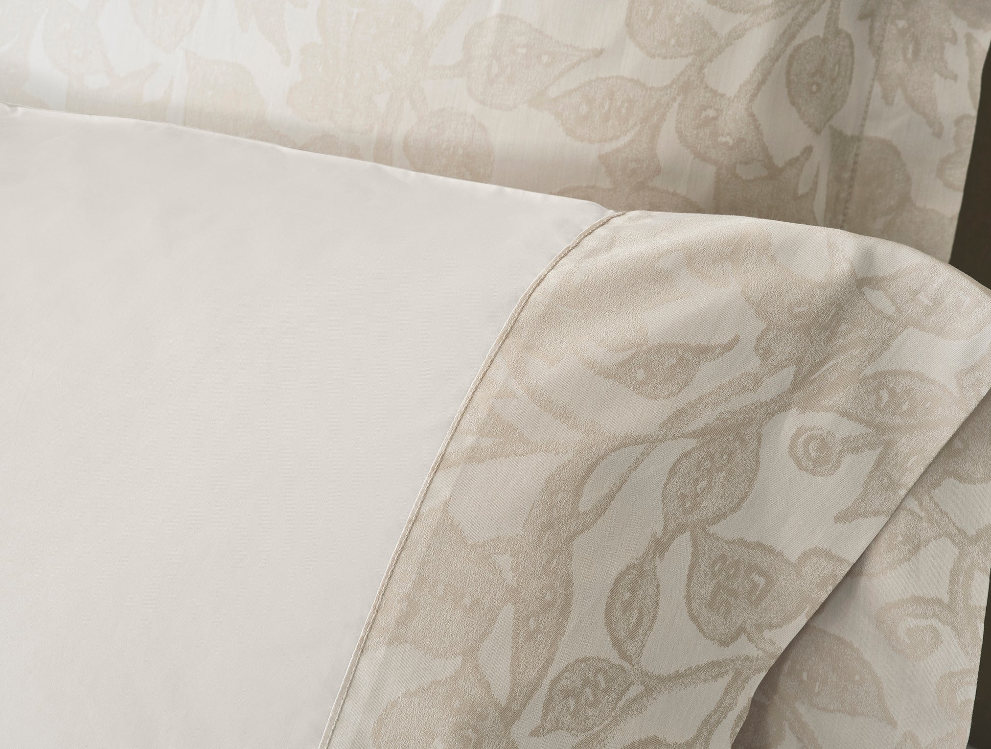  Heritage Organic Percale Jacquard Border Pillowcases、mySite、sugarbowlscore