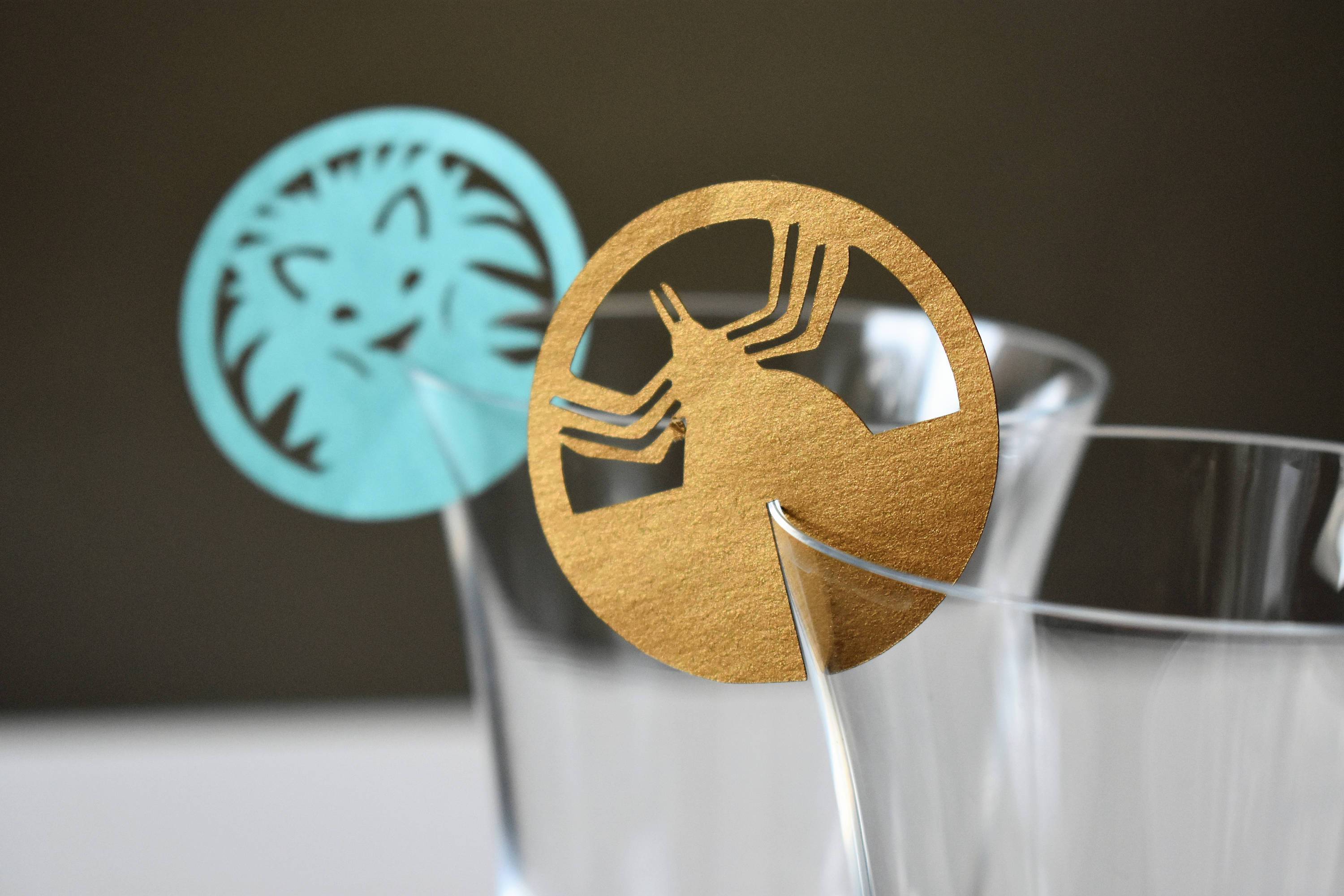 Passover 10 Plagues Wine Glass Decorations - Set of 10、mySite、topwebapps