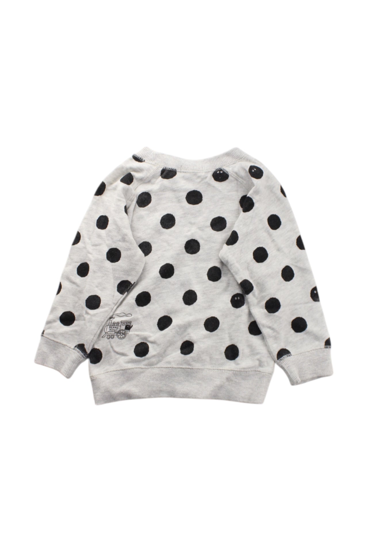 BEAMS Polka Dot Crewneck Sweatshirt 18-24M、mySite、g9winljtr