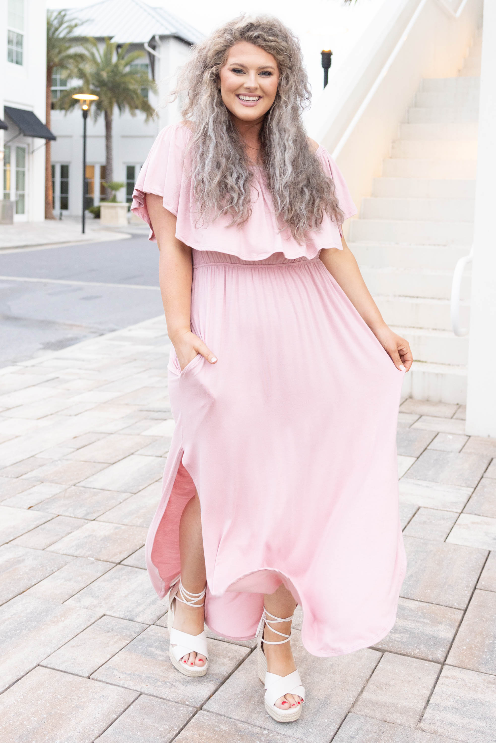 By The Boardwalk Maxi Dress, Mauve、mySite、justintrudeaud