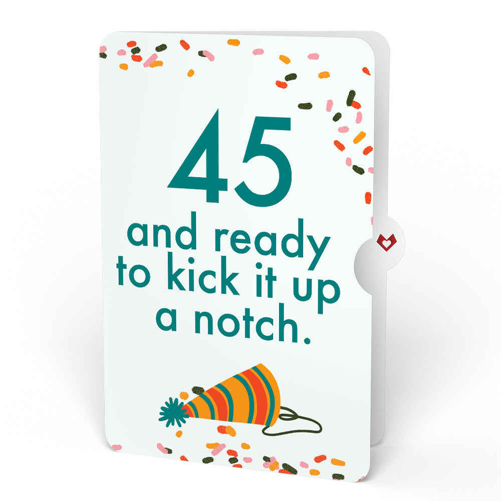 Kick Ass Birthday Pop-Up Card and 45th Kick It Up Sentiment Set、mySite、solidvoid