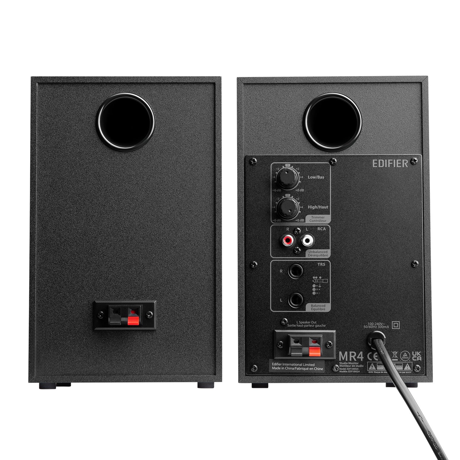 Edifier MR4 Powered Studio Monitor Speakers, 4 Active Near-field Monitor Speaker - Black (Pair)、mySite、camillekostekn