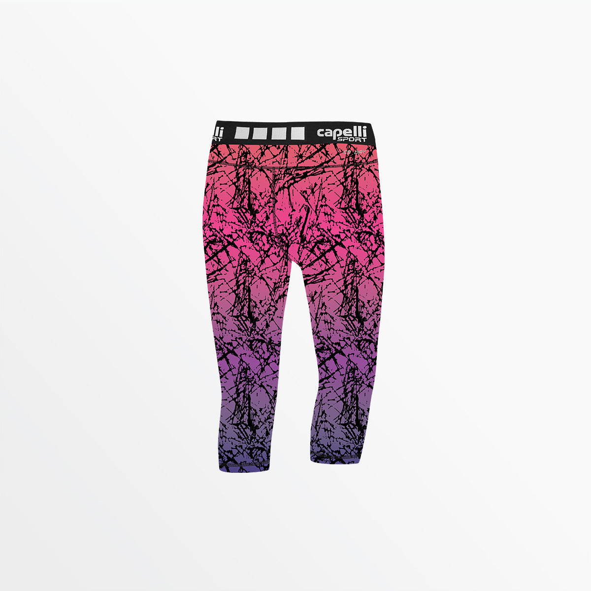 GIRL'S 3/4 DISTRESSED OMBRE PERFOMANCE TIGHTS