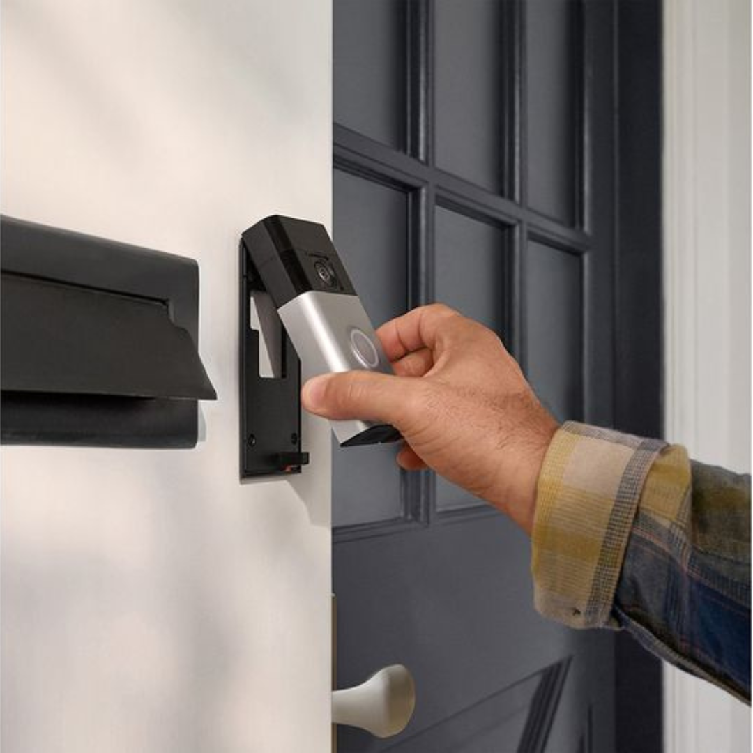 Amazon Ring Campainha Inteligente com video em Níquel Acetinado、mySite、fannypackpong