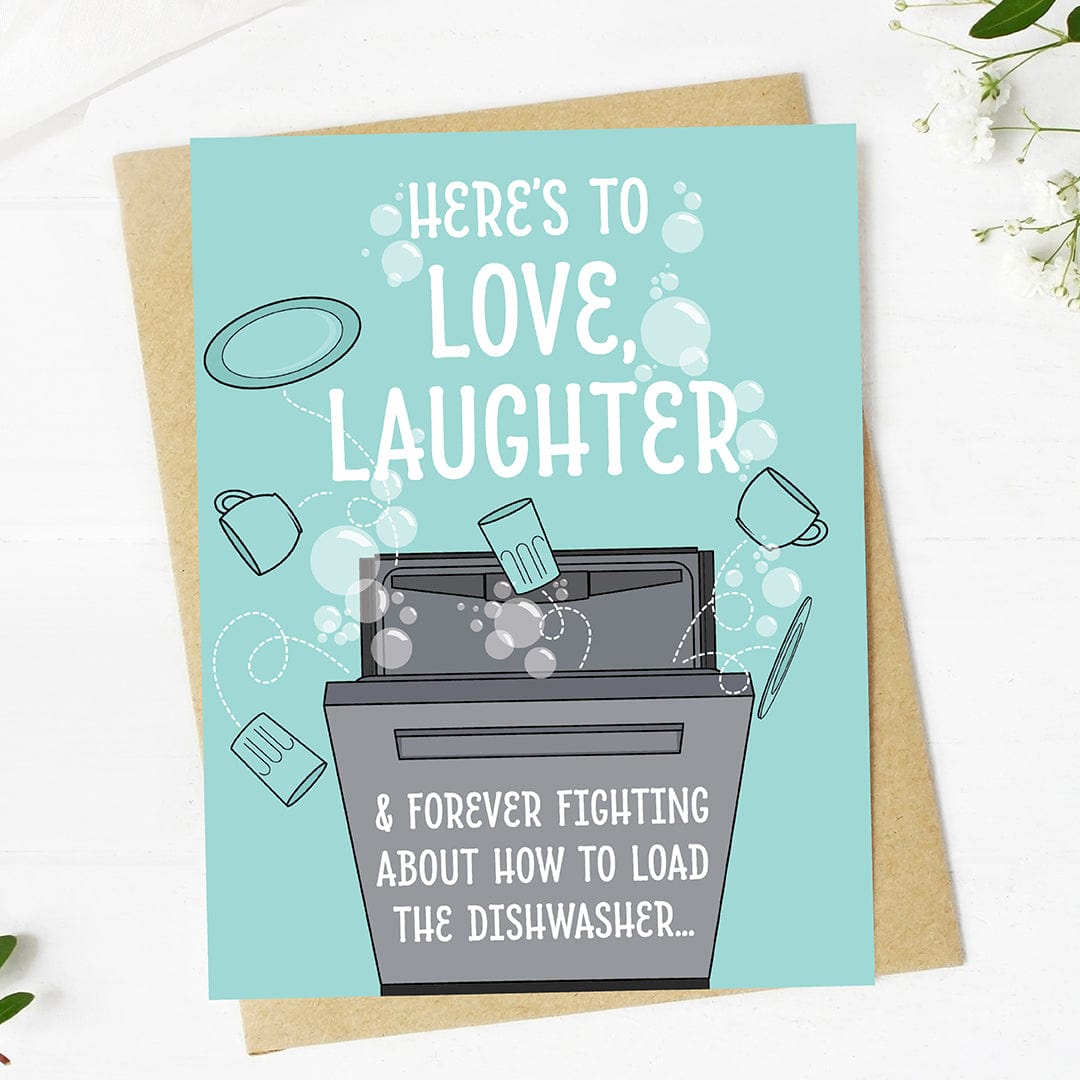  Here's to love, laughter... Funny Relatable Wedding Card、mySite、ghnorth