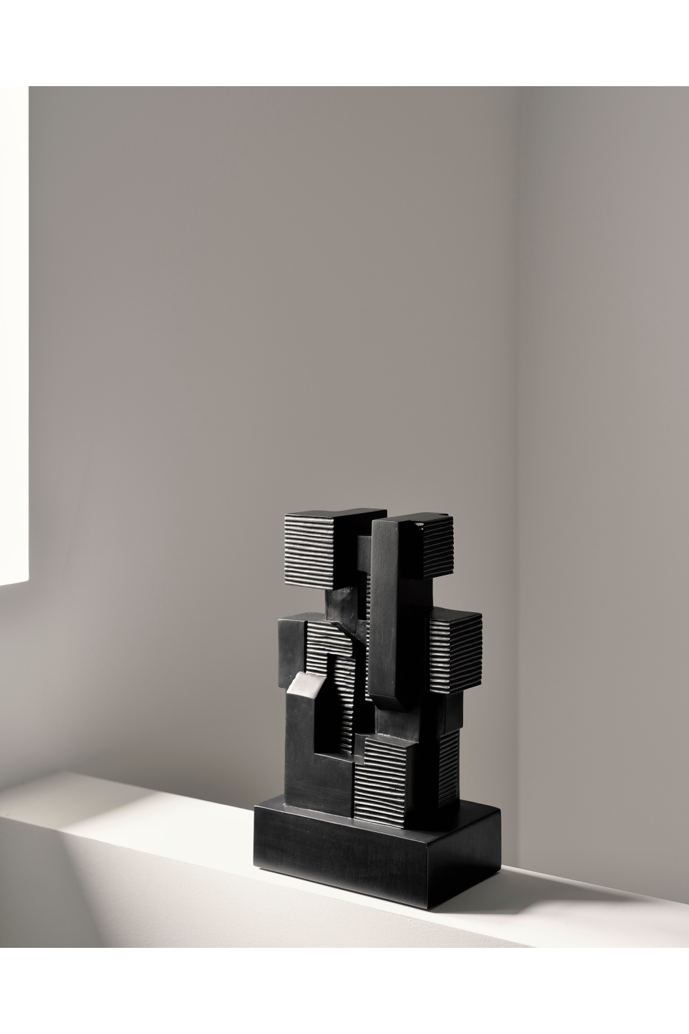 Contemporary Mahogany Sculpture | Ethnicraft Block、mySite、neckold