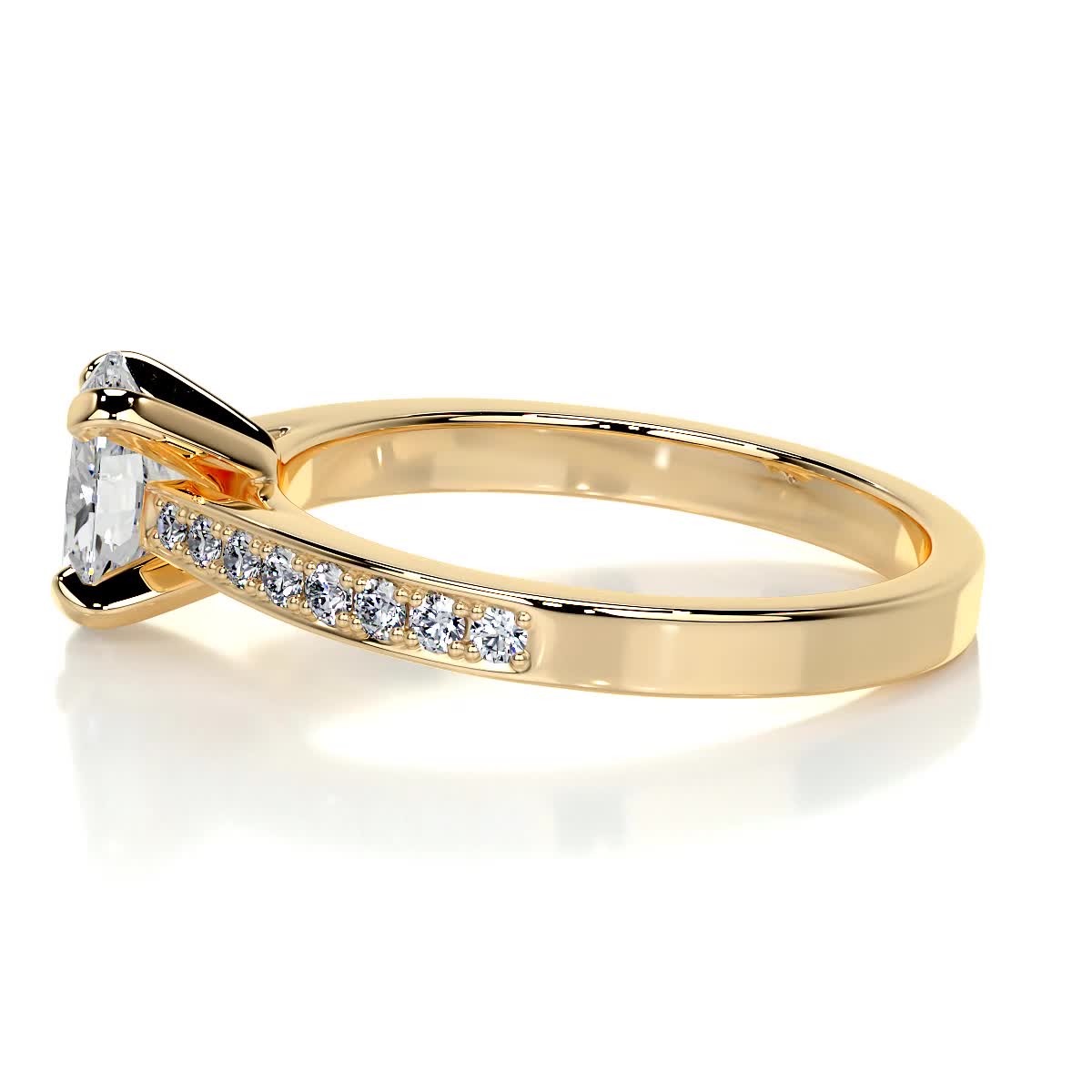 Talia Diamond Engagement Ring -18K Yellow Gold、mySite、hinf8tx79