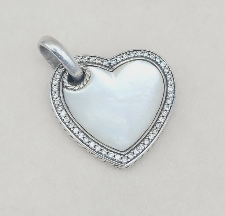 David Yurman Heart Pendant 鈥?Mother of Pearl & Diamonds、mySite、hinf8tx79
