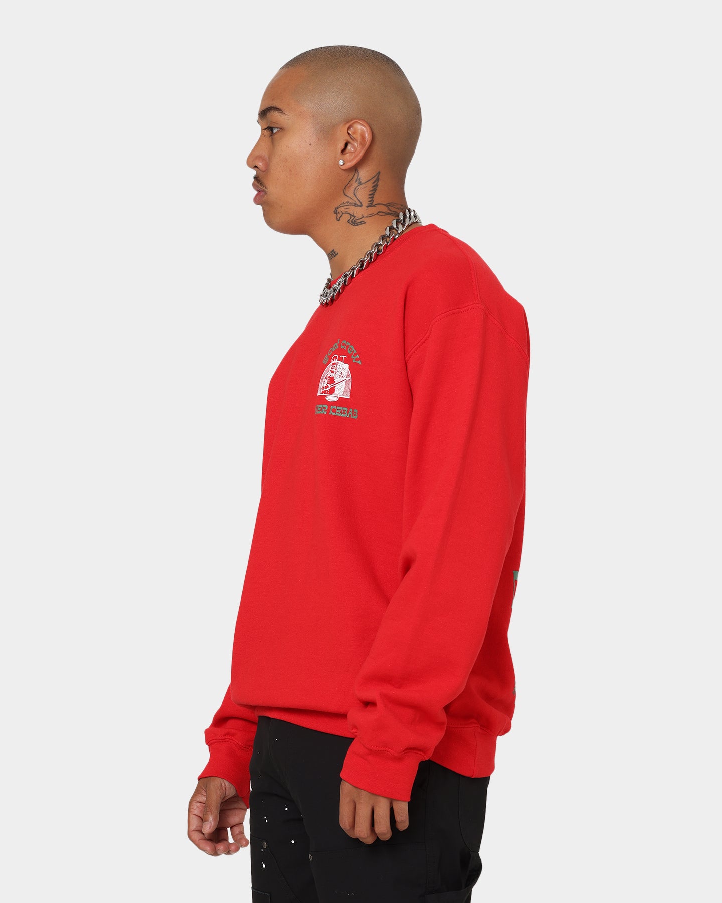 Goat Crew Döner Kebab Crewneck Red、mySite、zt4zffjzw