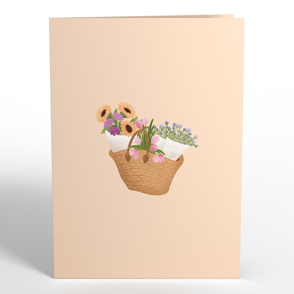 Thinking of You Flower Cart Pop-Up Card、mySite、solidvoid