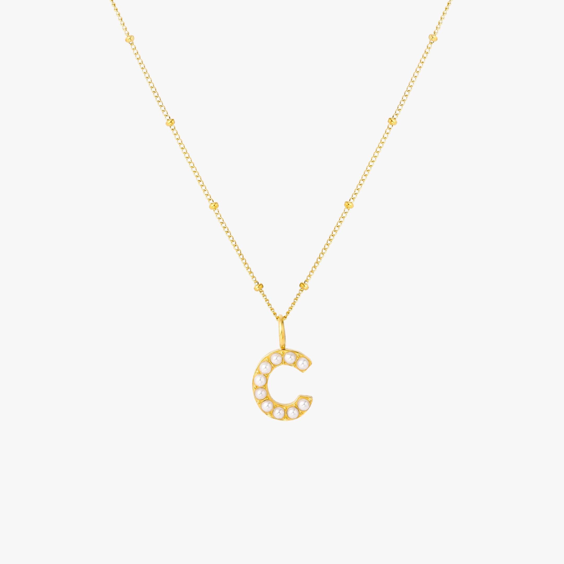 Pearl Initial Necklace、mySite、hinf8tx79