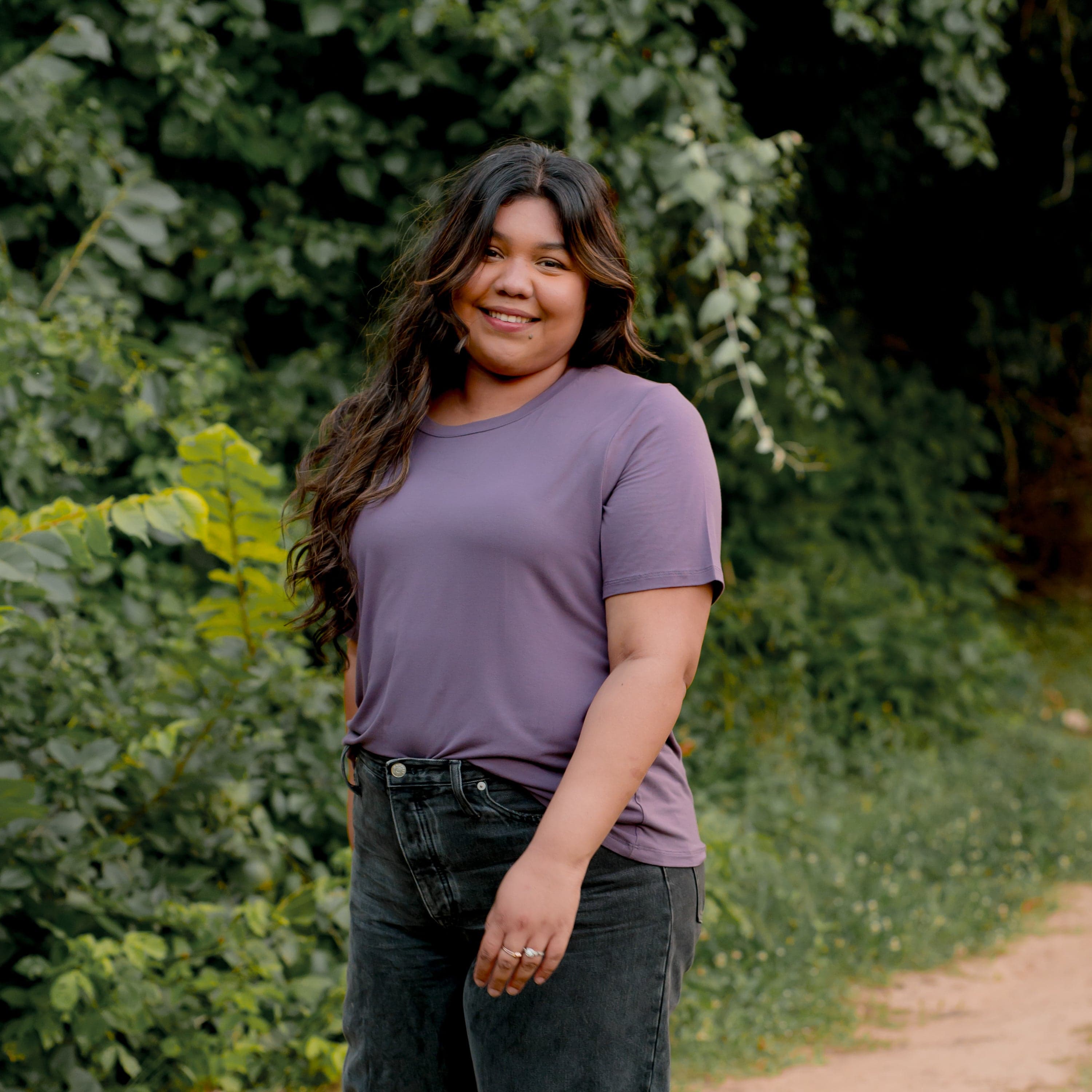  Women's Crew Neck Tee in Currant、mySite、layawaytickets