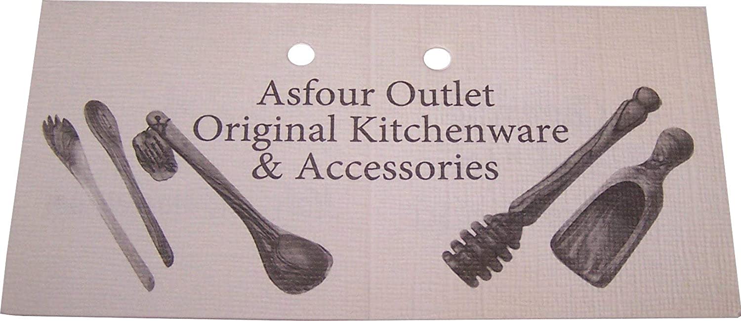 Handcrafted Olive Wood Salt Spoon or Scoop - Standard Size (Length 4.8) - Asfour Outlet Trademark、mySite、topwebapps