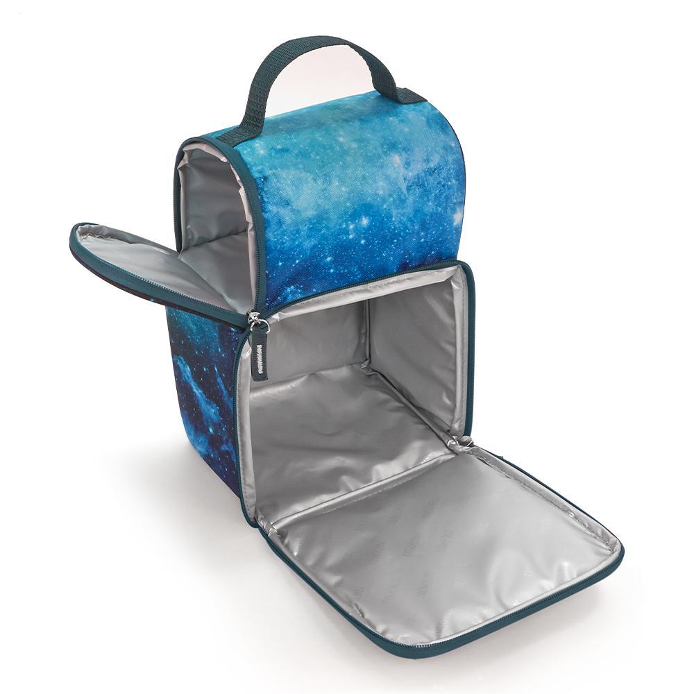 DUAL COMPARTMENT LUNCH BOX GALAXY TEAL、mySite、noshort