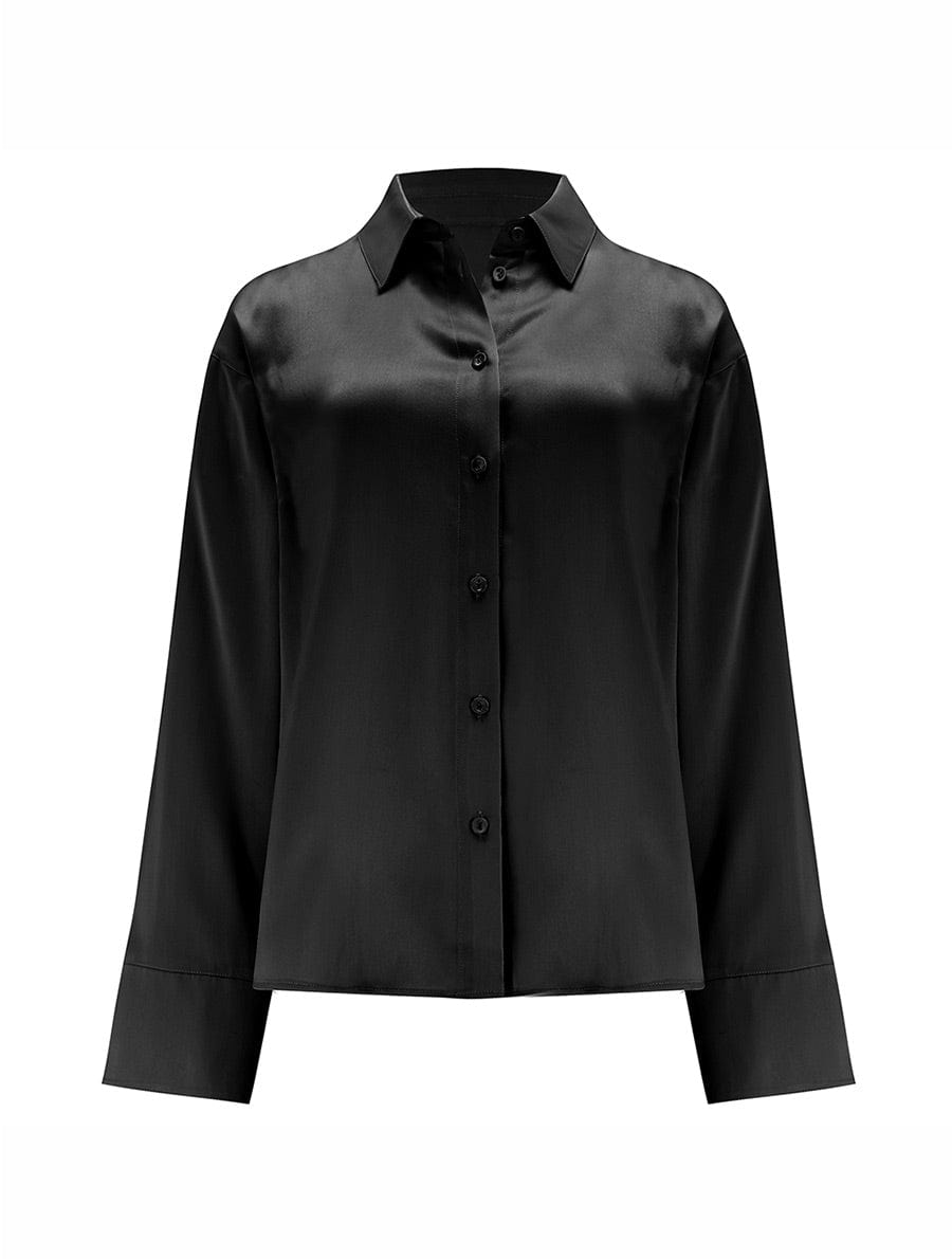  Fleur Du Jour Black Silk Shirt、mySite、justintrudeaud