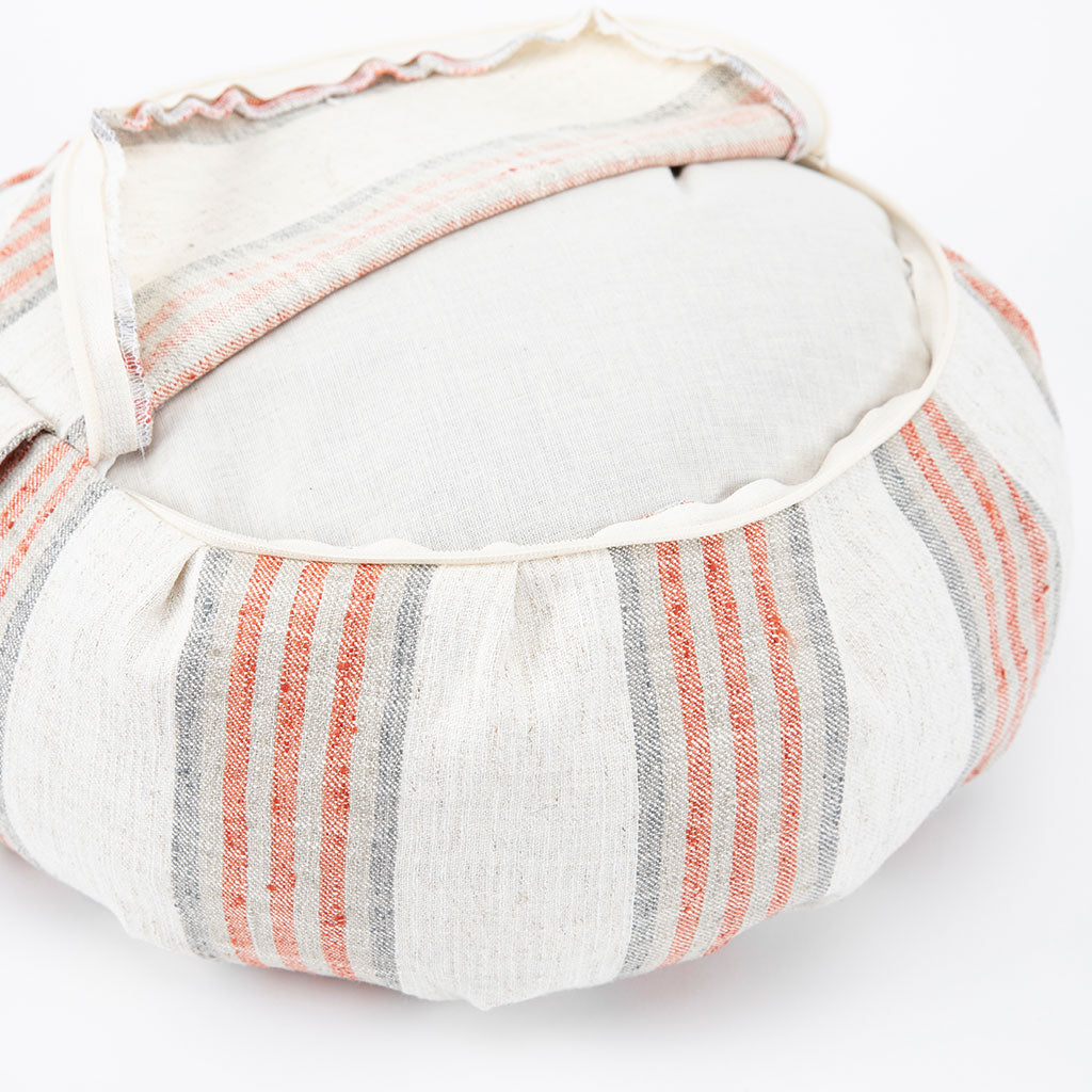 Coral Stripe Buckwheat Hull Zafu、mySite、topwebapps