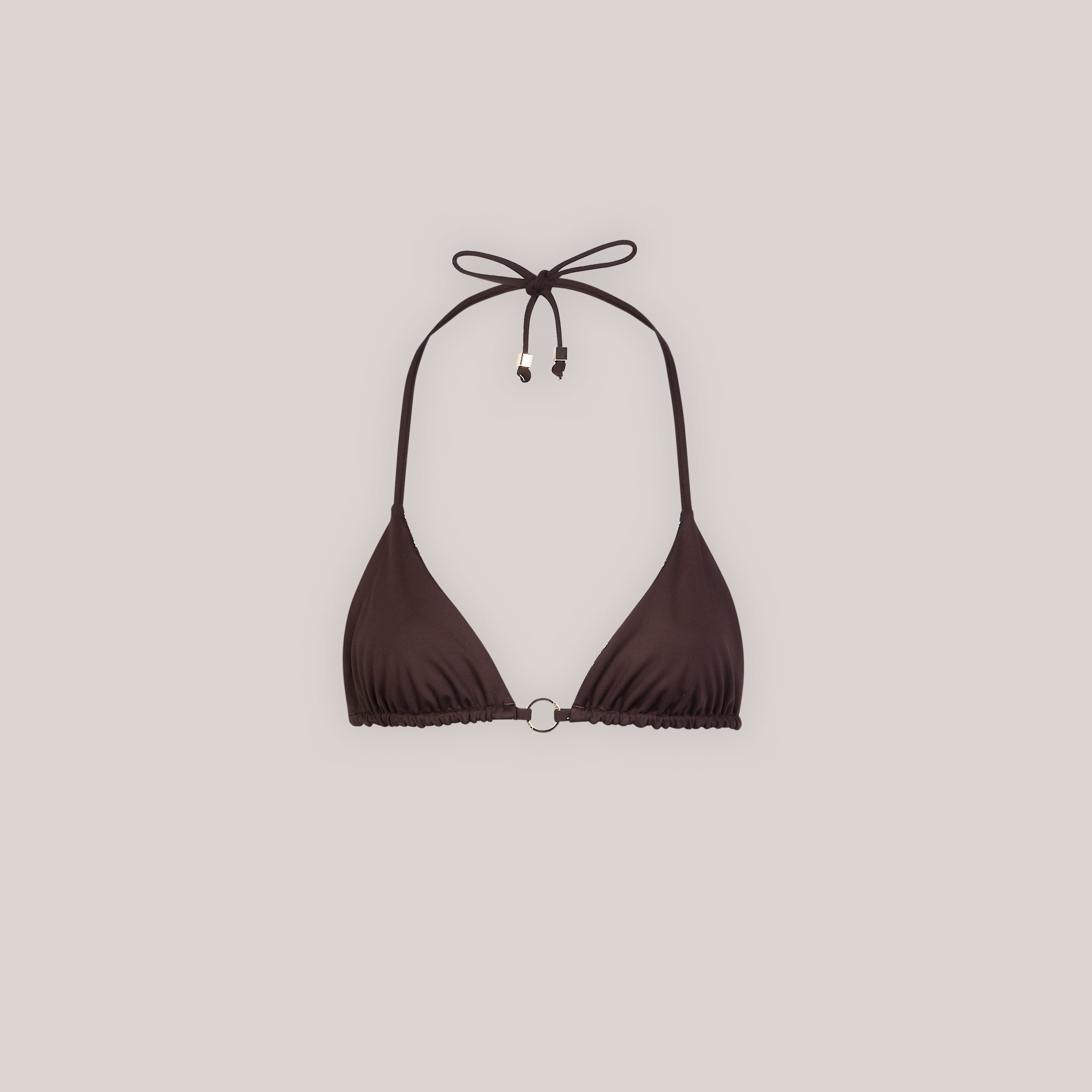 Reversible Triangle Bikini Top - Brown/Floral、mySite、bengalsvssteelers