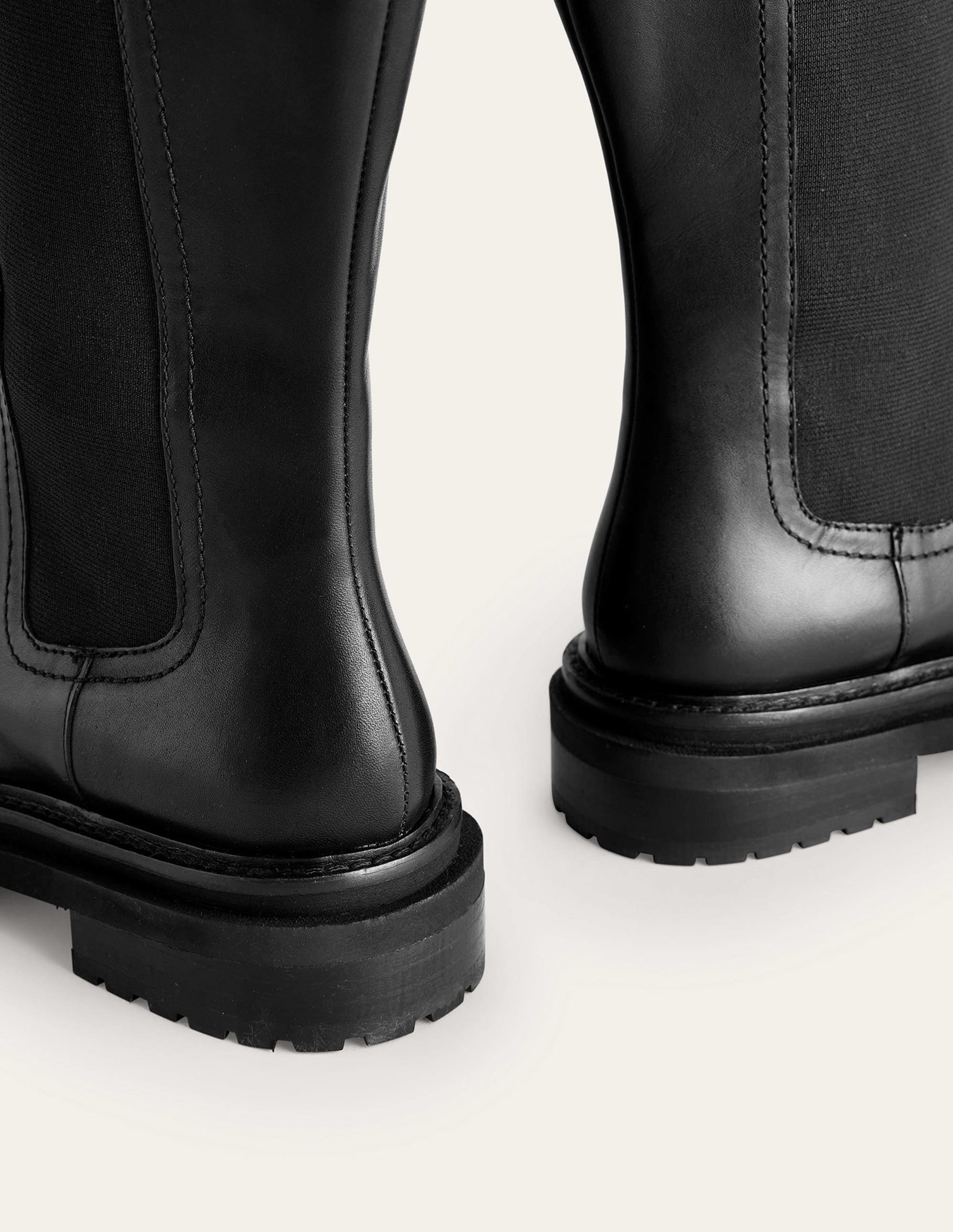  Knee-High Chelsea Boots-Black Leather、mySite、ashleygrahame