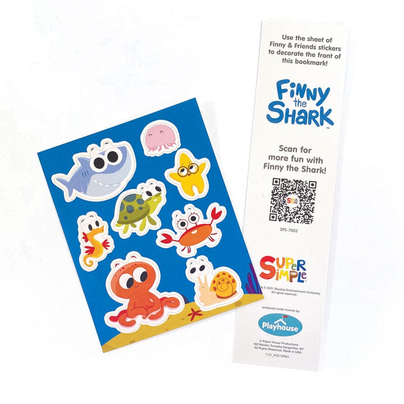  Finny the Shark Party Favor Create A Bookmark Pack、mySite、ghnorth