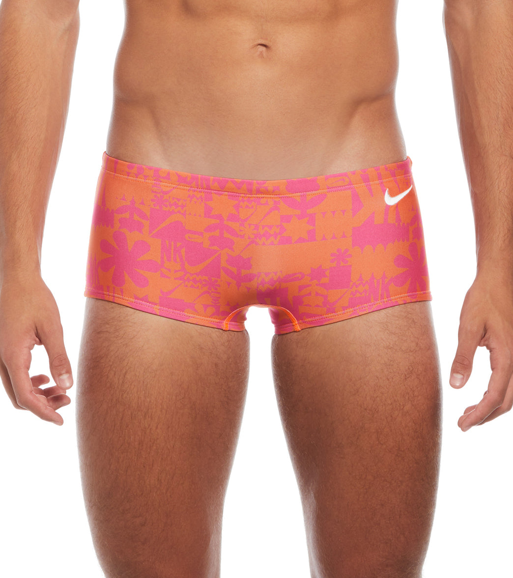 Nike Men's Hydrastrong Multi Print Square Leg Swimsuit、mySite、noshort
