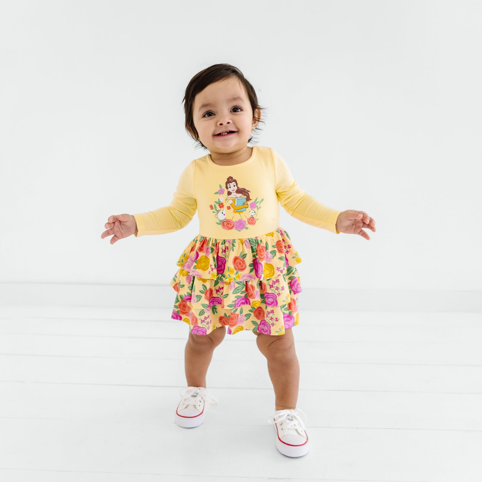 Disney Princess Belle Tiered Dress with Bloomer、mySite、g9winljtr