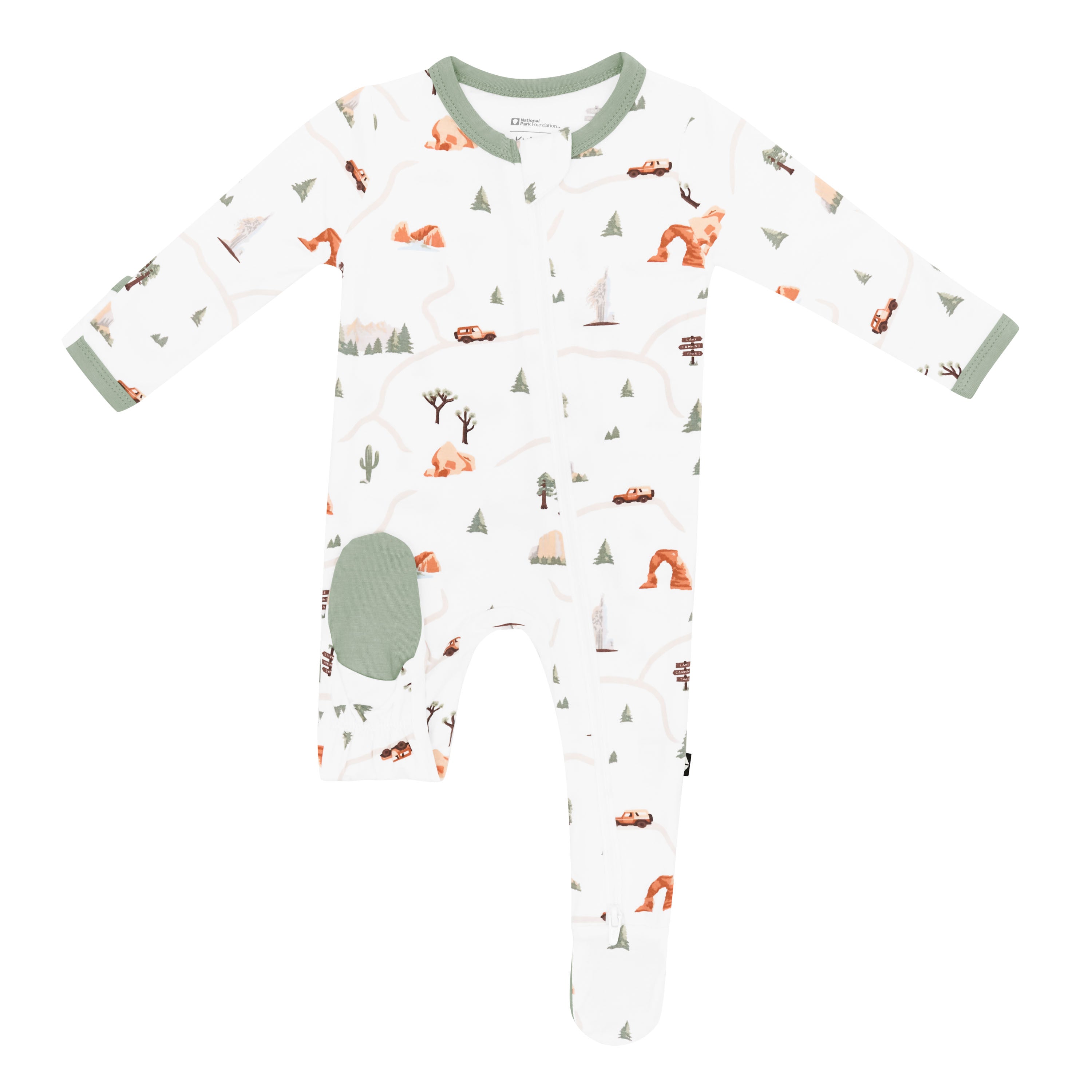  Zippered Footie in Road Trip、mySite、layawaytickets