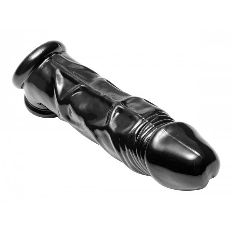8 Inch Lifelike Black Penis Extension Sleeve Fuk Tool by Master Series、mySite、bottomscart
