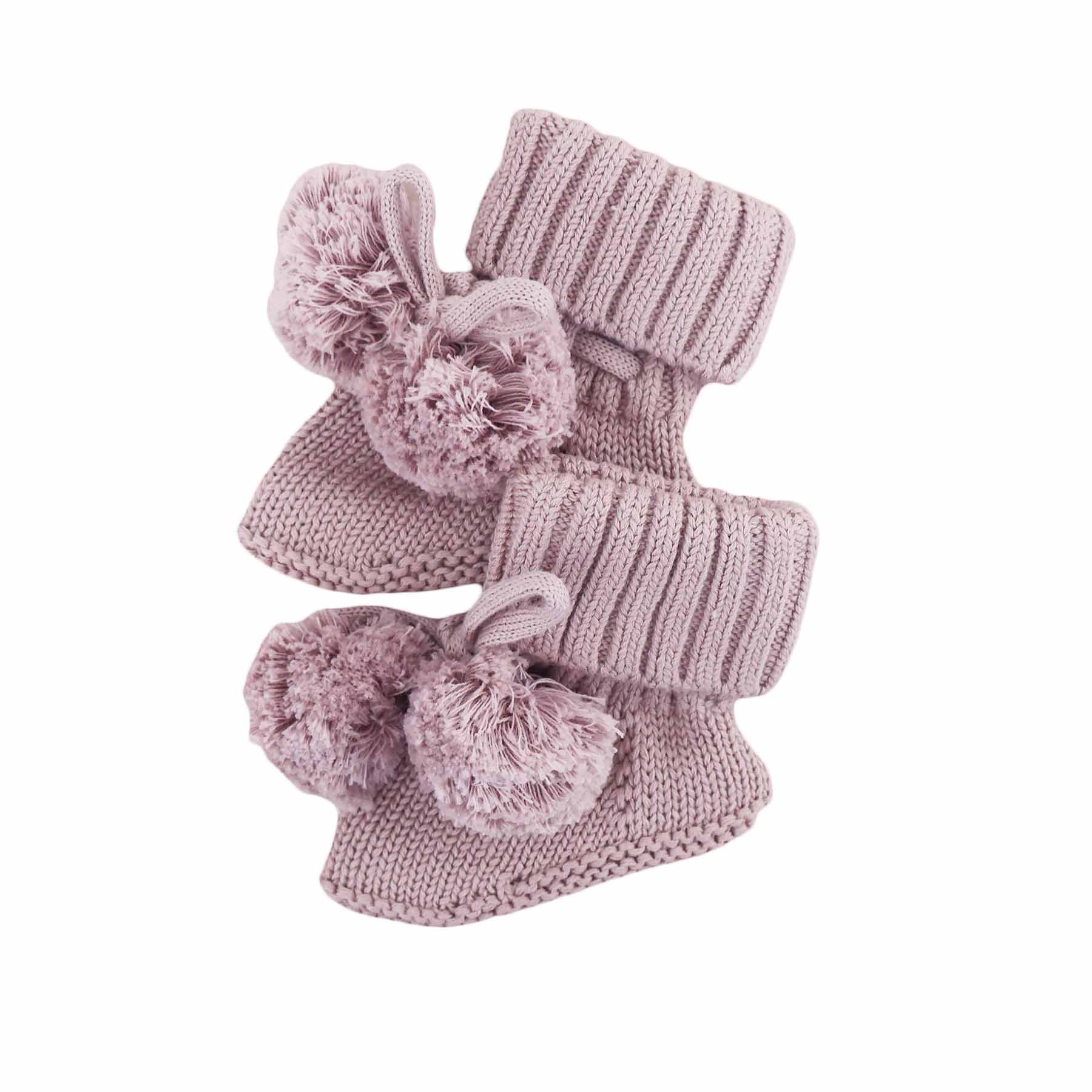  Knit Pom Pom Baby Booties | Iris、mySite、layawaytickets