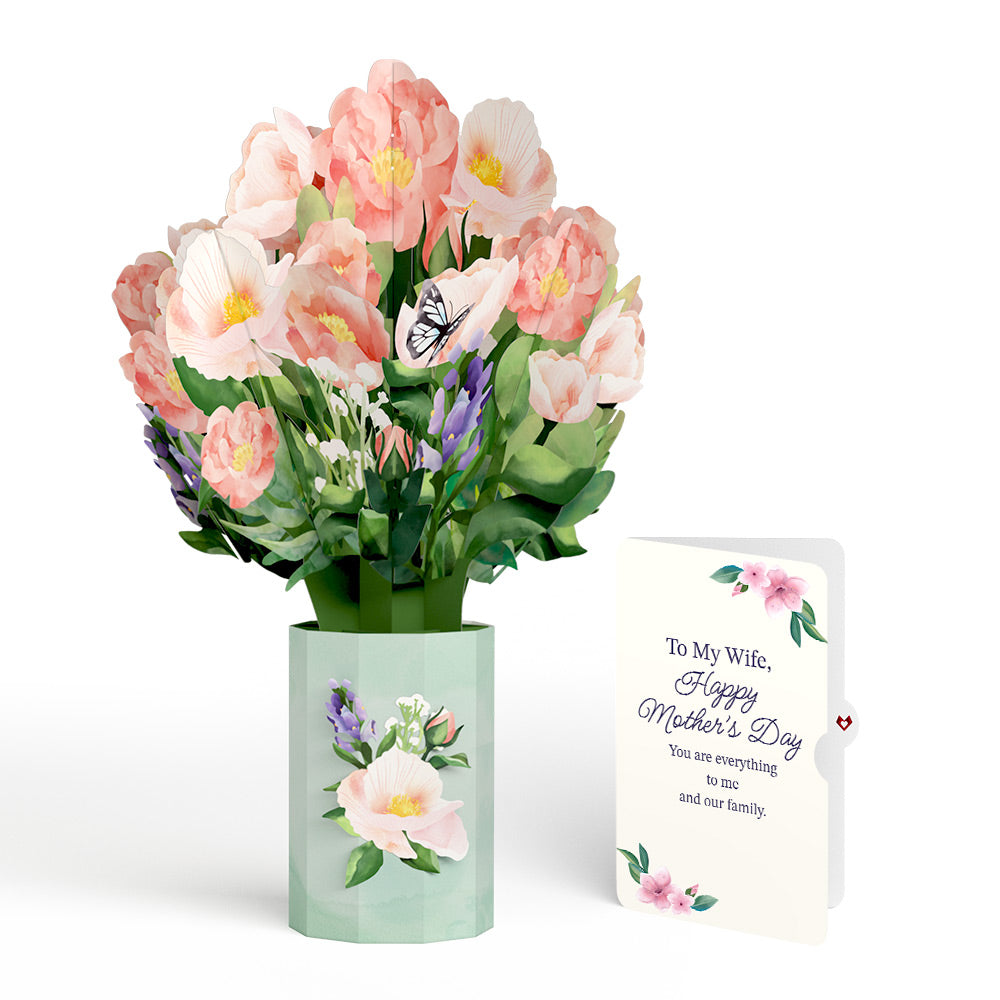 Peony Mother's Day Bouquet and Sentiment Set for Wife、mySite、solidvoid